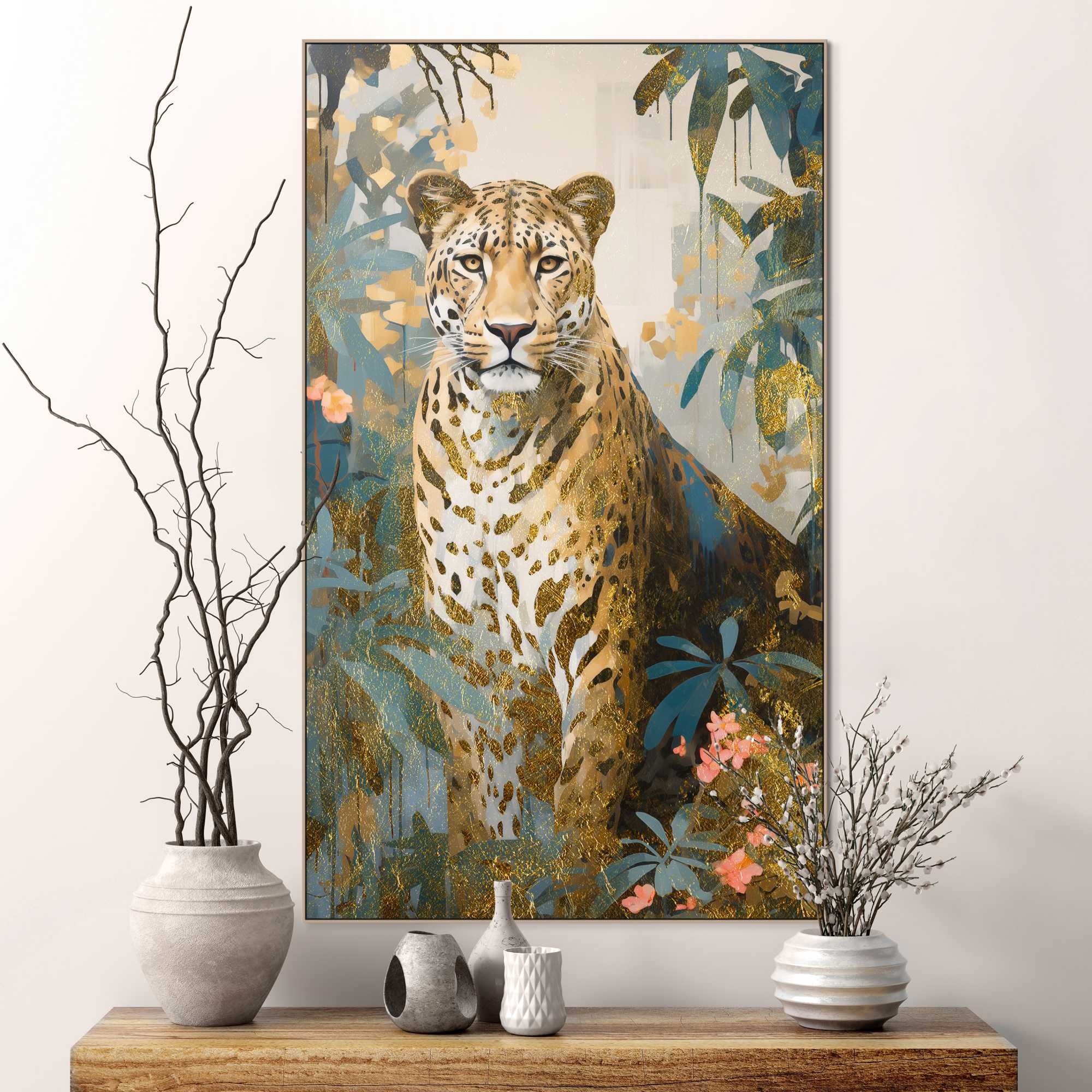 Reinders! Wandbild »Gold Cat«