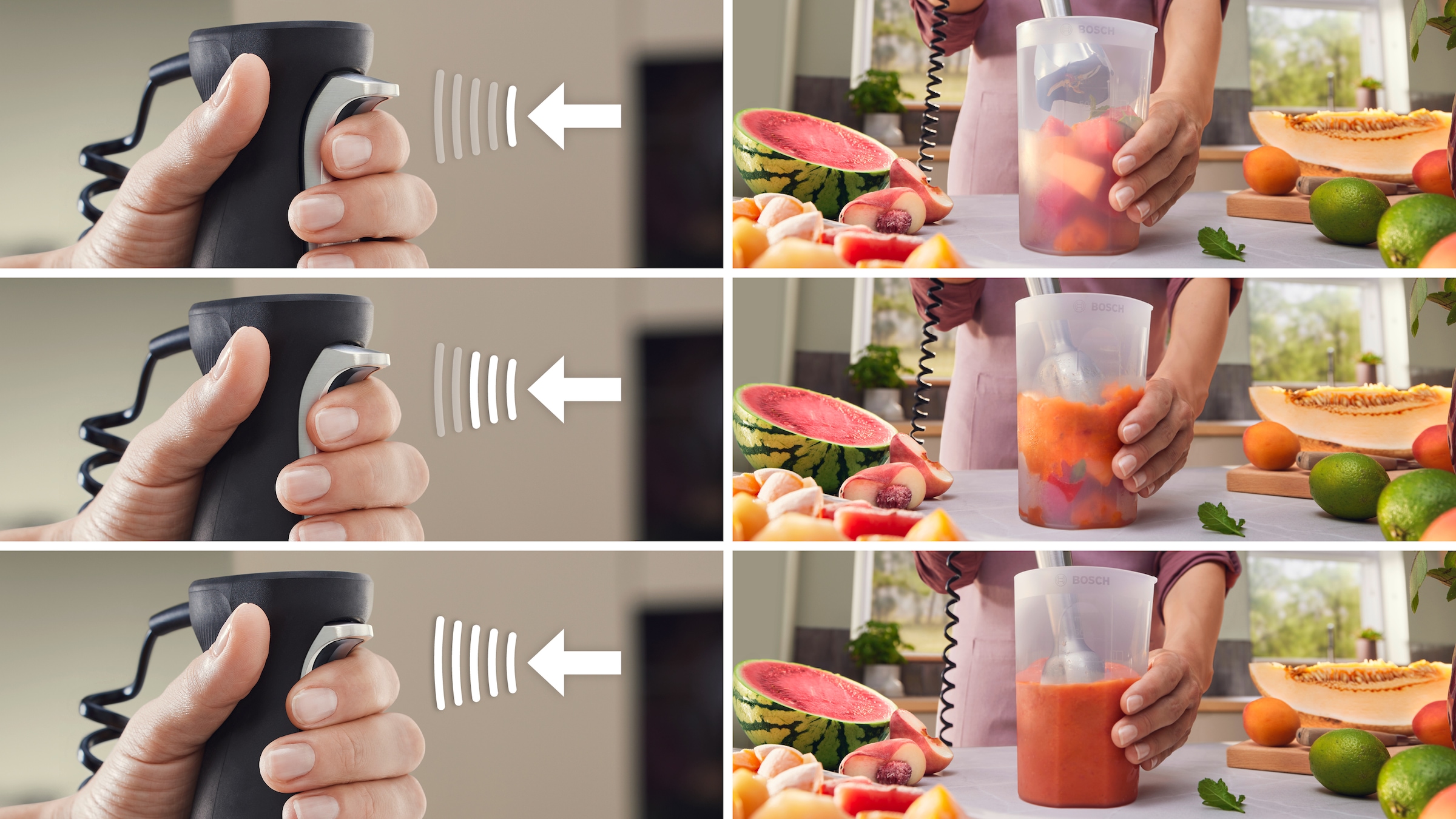 BOSCH Stabmixer »ErgoMaster Serie 8, MSM8M914, Doppelschneebesen, Spiralkabel, Becher« 1500 W 6 Klingen Edelstahl, Keramikkupplung, luftgekühlter Motor