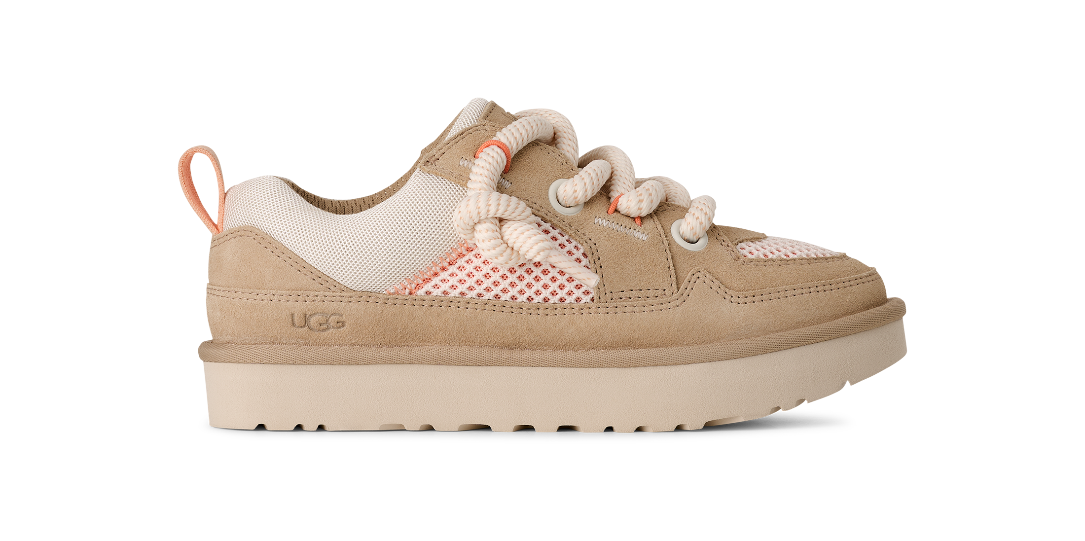UGG Plateausneaker »LO LOWMEL MESH«  Schnürschuh, Halbschuh, Low Profile mit Kontrastbesätzen