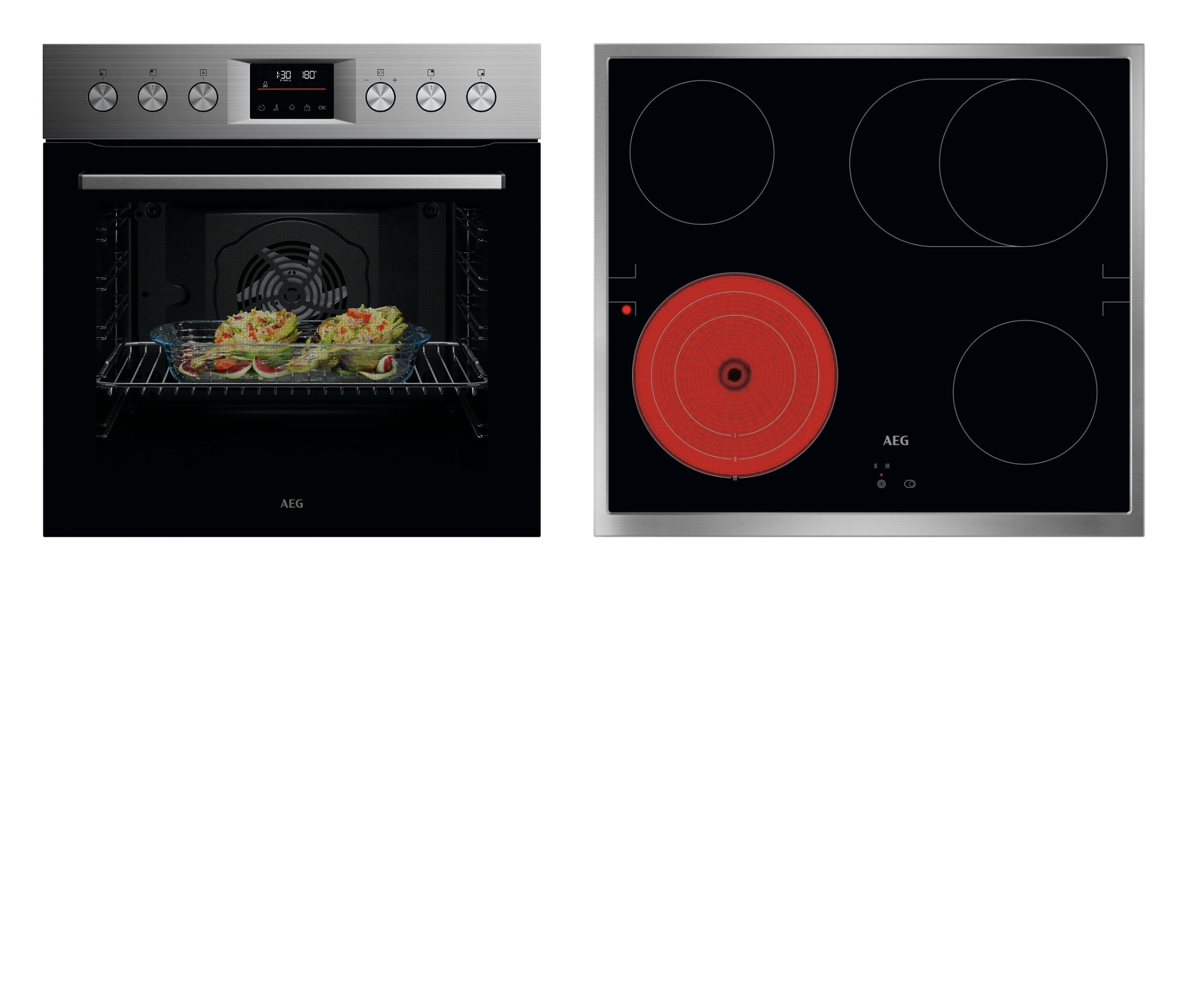 AEG Serie 5000 »OU5PE40SM« Pyrolyse-Selbstreinigung Einbauherd mit Pyrolyse - Selbstreinigung & Glaskeramikkochfeld