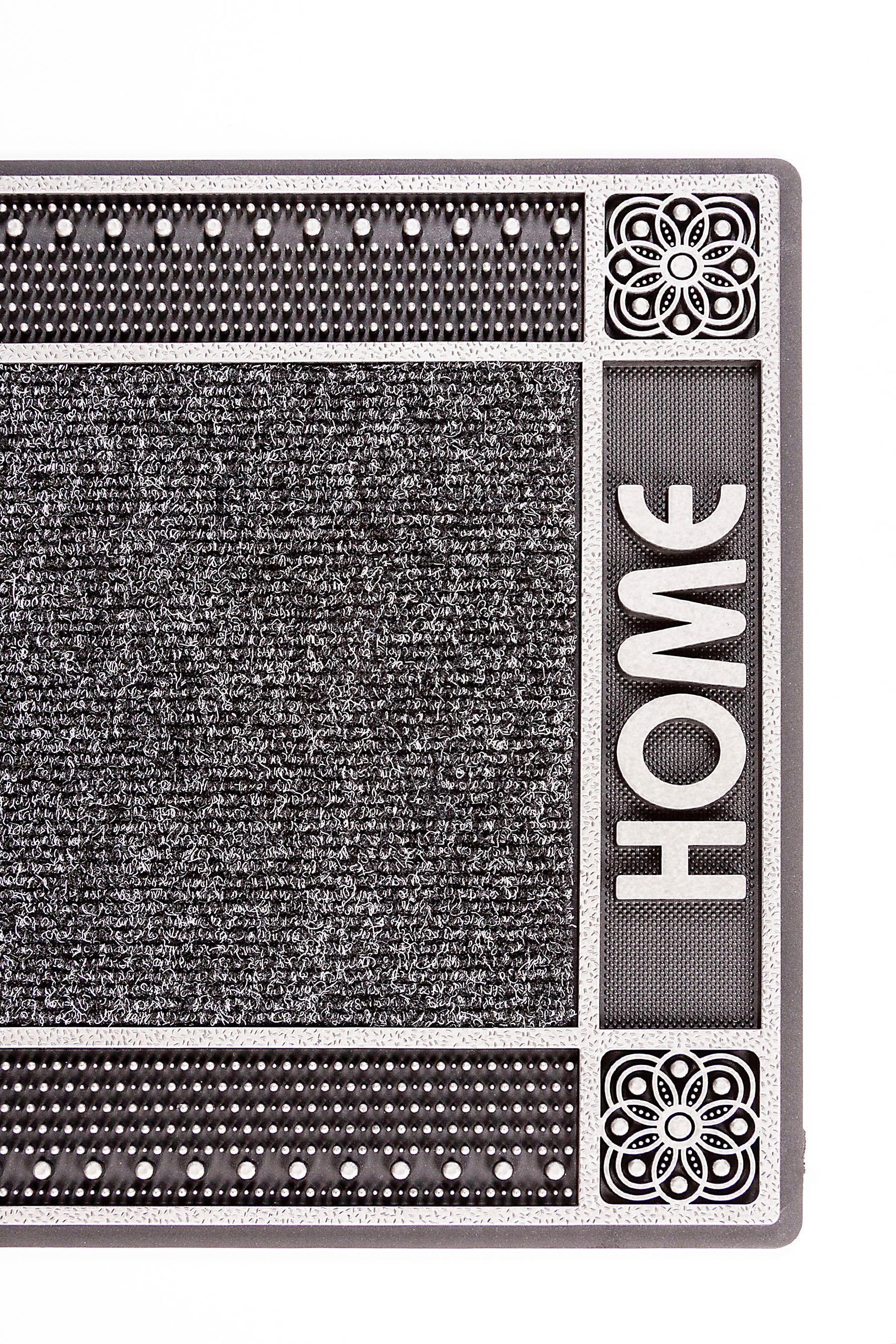 Home2Fashion Fußmatte »DC Clean Home«, rechteckig, Schmutzfangmatte, mit Spruch, robust, In- und Outdoor geeignet