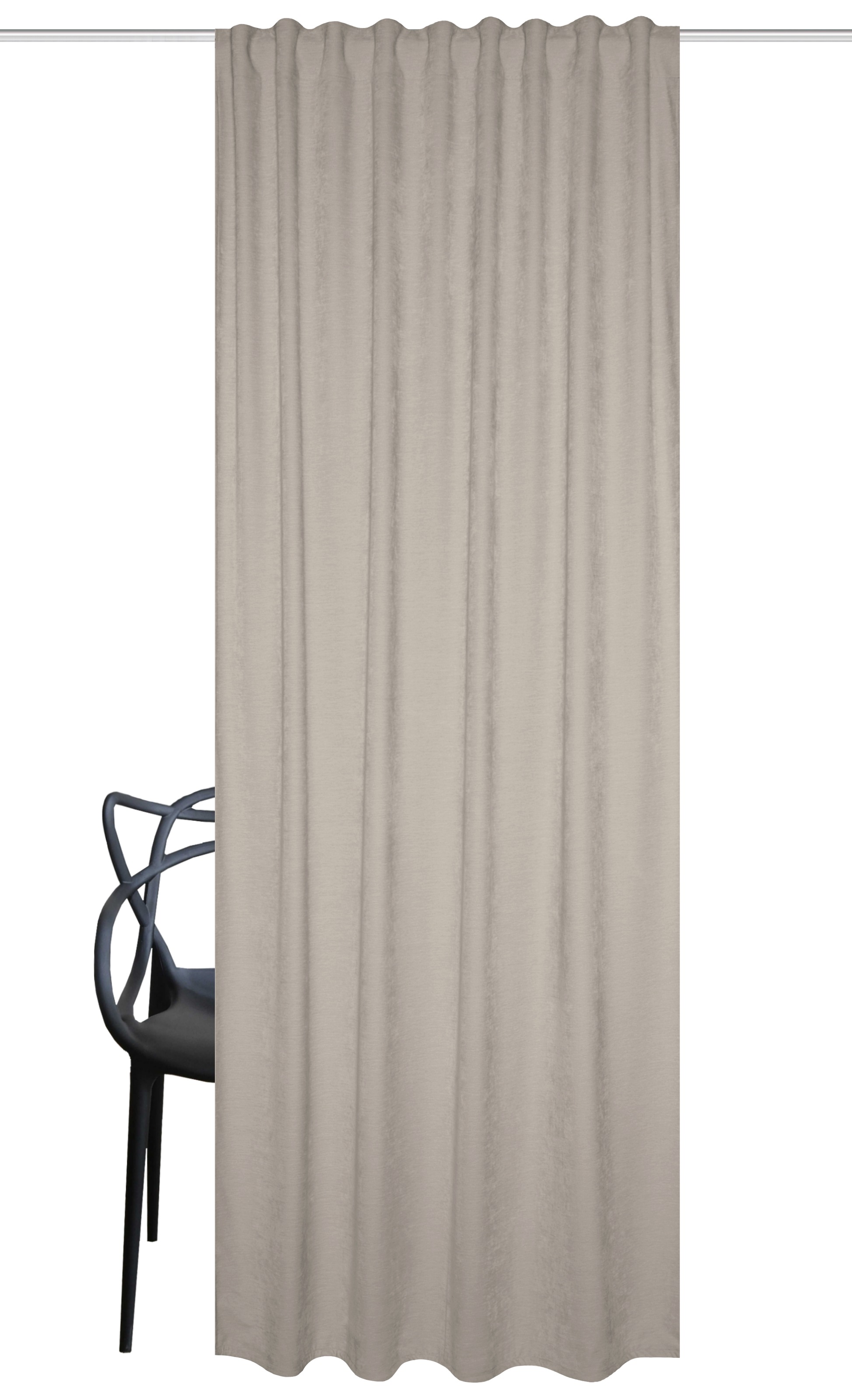 HOME WOHNIDEEN Gardine »WOLLY«, (1 St.), THERMOSCHAL CHENILLE UNI "WOLLY"