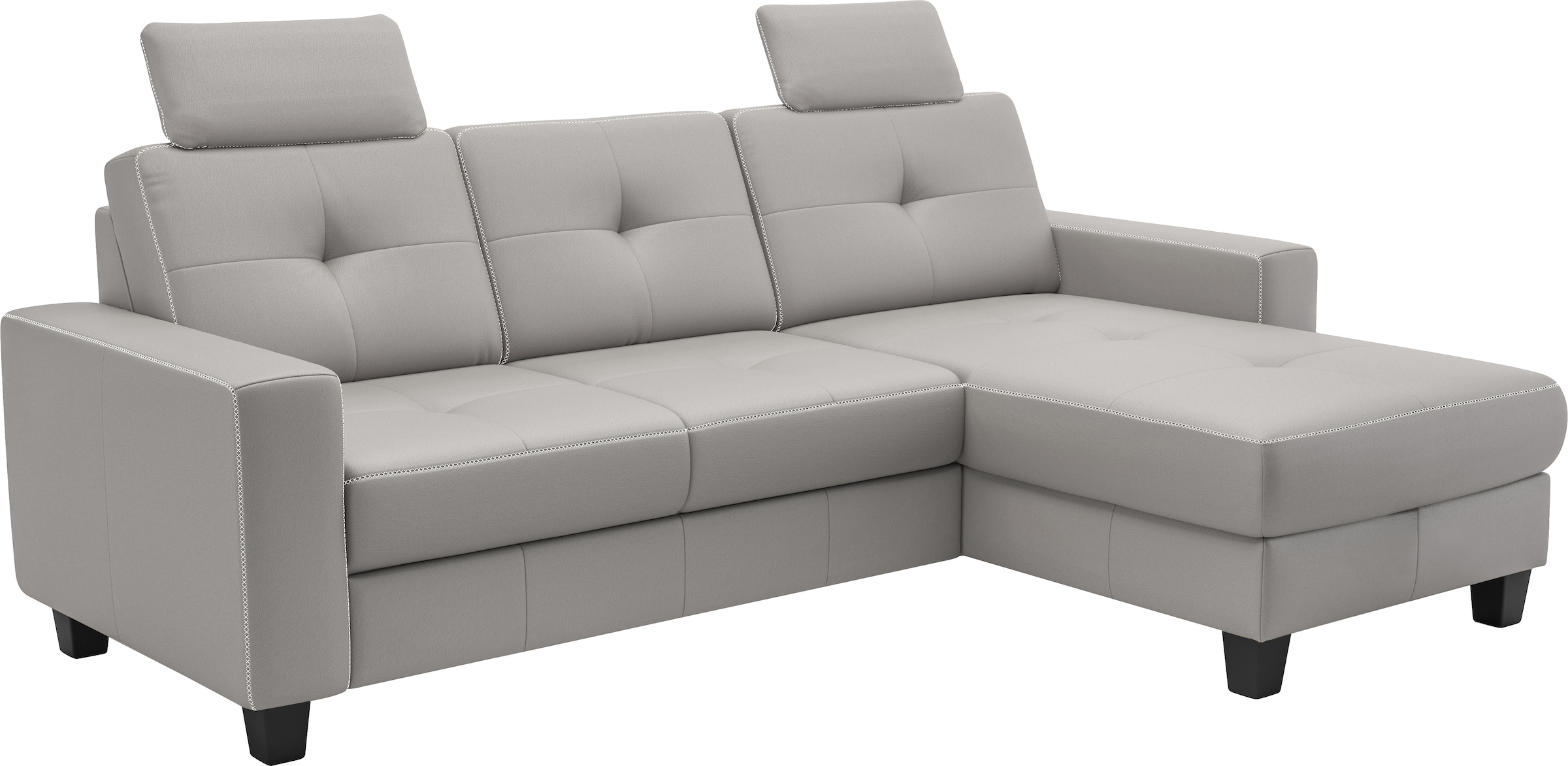 Places of Style Ecksofa »Varese«, wahlweise mit Bettfunktion und Bettkasten