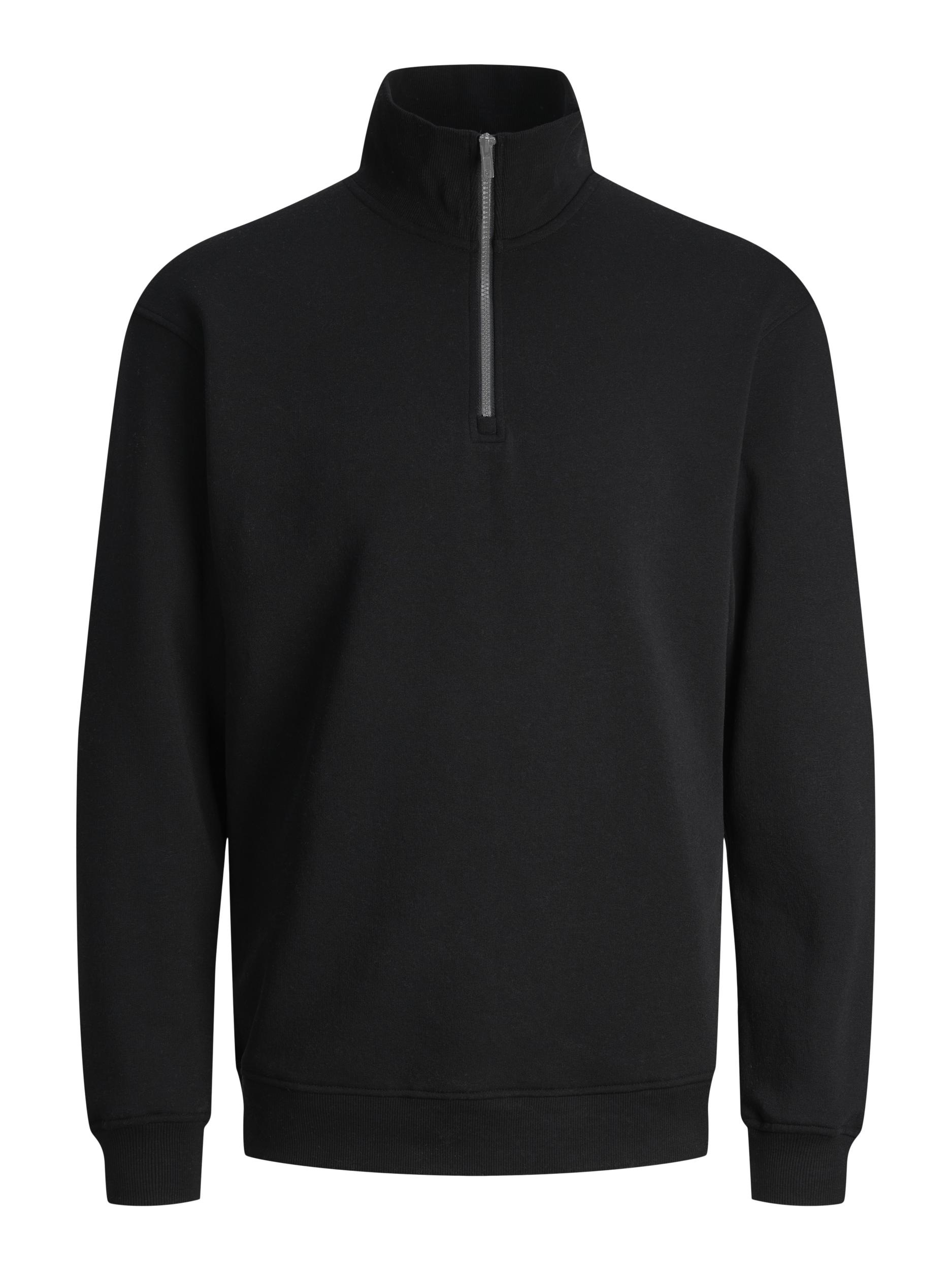 Jack & Jones Sweatshirt »JJEBRADLEY SWEAT HALF ZIP NOOS«, Materialmix, relaxed fit
