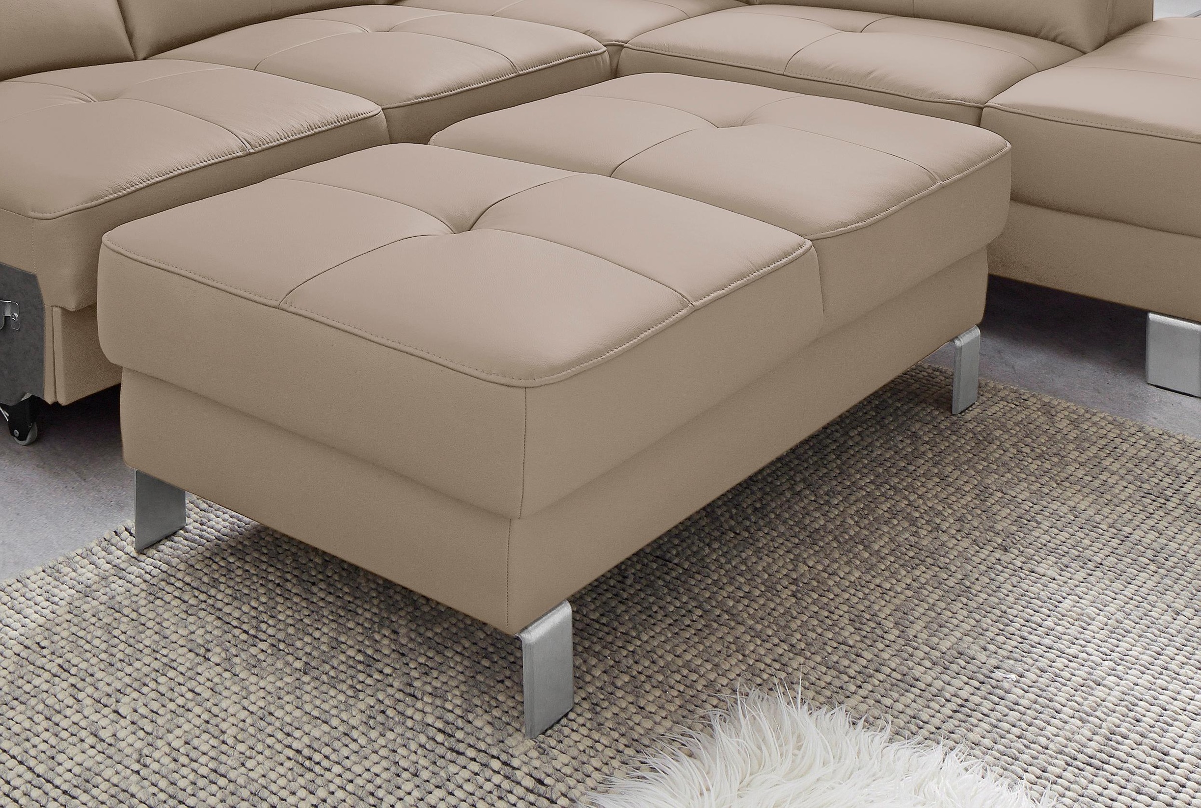 exxpo - sofa fashion Hocker »Mantua 2 Bankhocker, tolle Verarbeitungsdetails, modern und elegant«