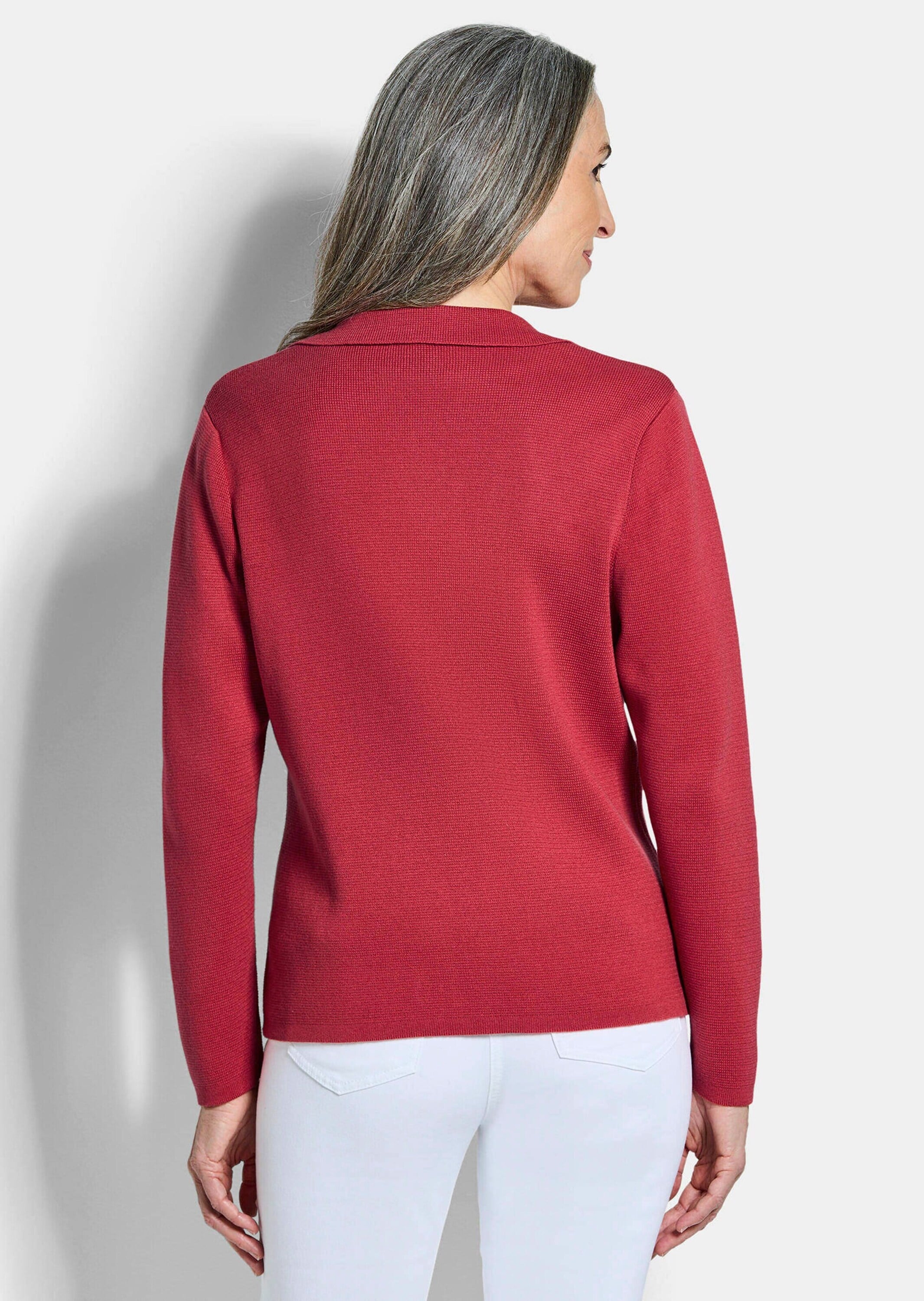 GOLDNER Jackenblazer »Milano-Ripp-Blazer mit Reverskragen« figurschmeichelender Schnitt