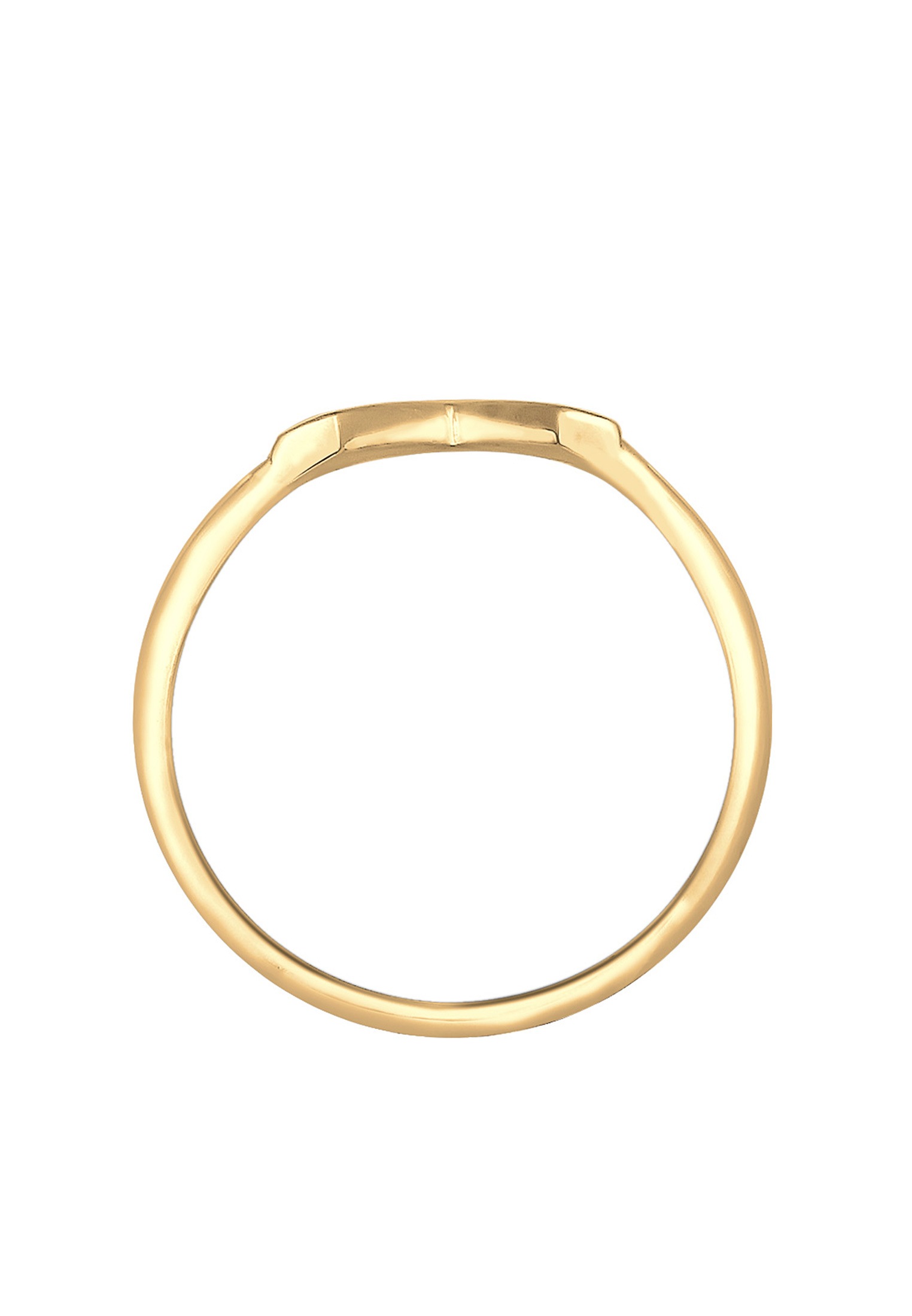 Elli Silberring »Ring V-Form Matt Basic 925 Silber«