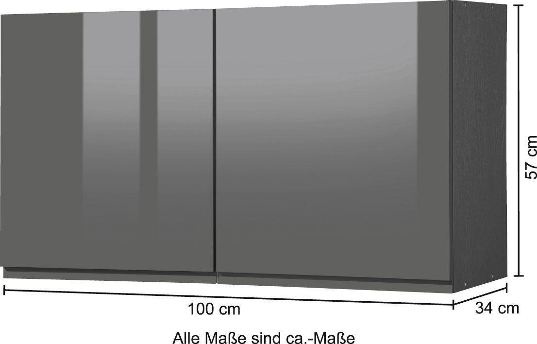 KOCHSTATION Hängeschrank »KS-Virginia«, 100 cm breit, mit 2 Türen