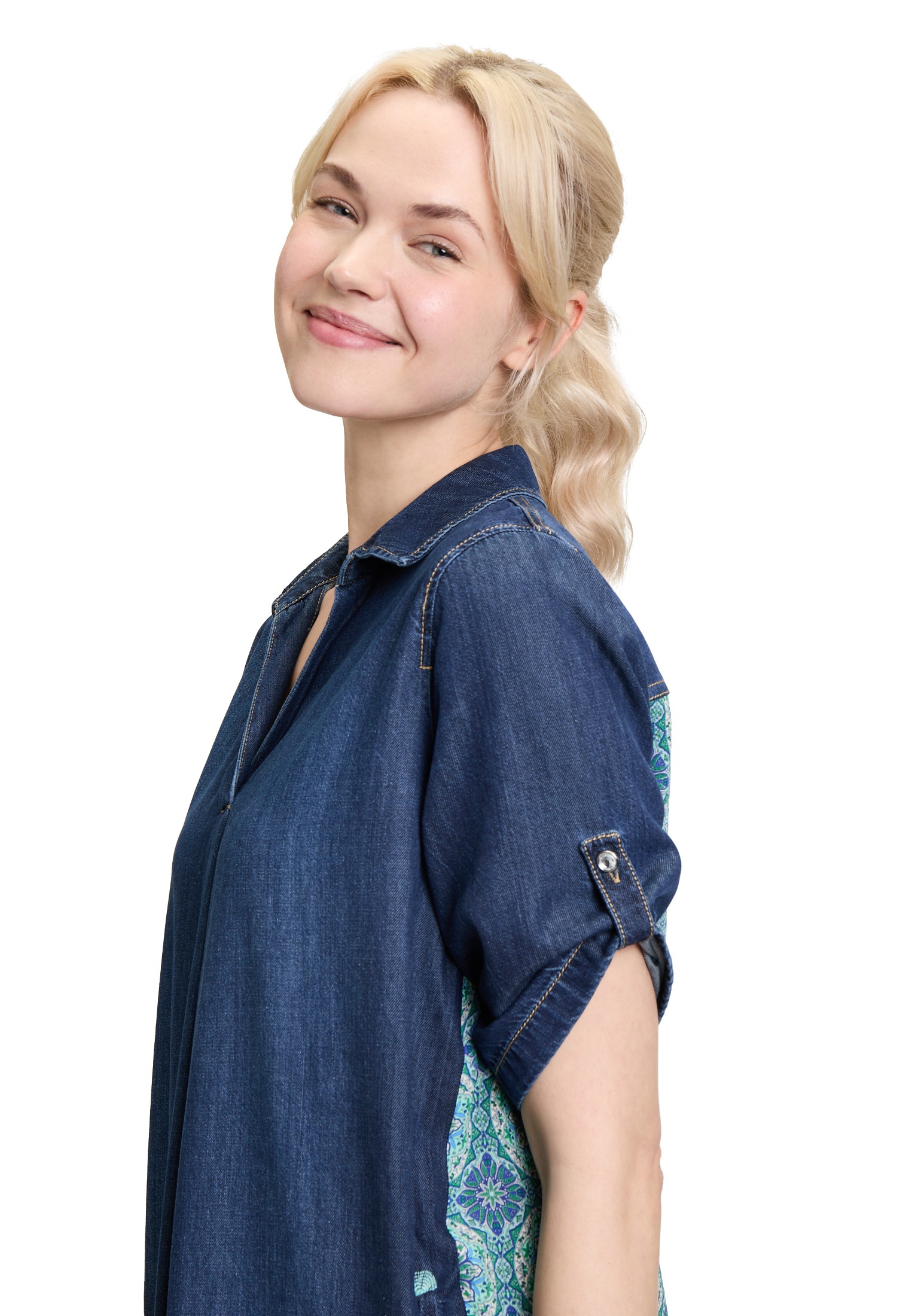 Cartoon Jeanskleid »Jeanskleid mit Patches«