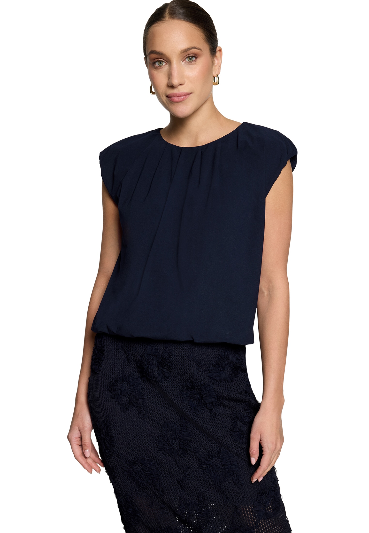 Zero Shirttop »Blusenshirt. mit Rundhalsausschnitt«