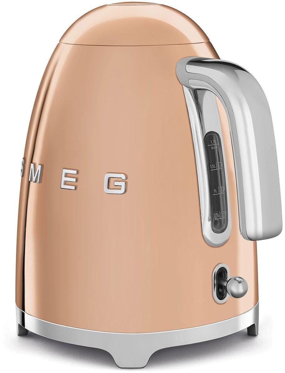Smeg Wasserkocher »KLF03RGEU« 1,7 l 2400 W in rosegold