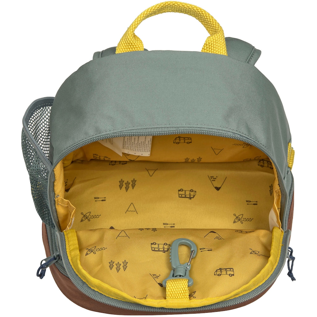 LÄSSIG Kinderrucksack »Adventure, Bus, Mini Backpack«, Floureszierende Flächen, PETA-approved vegan