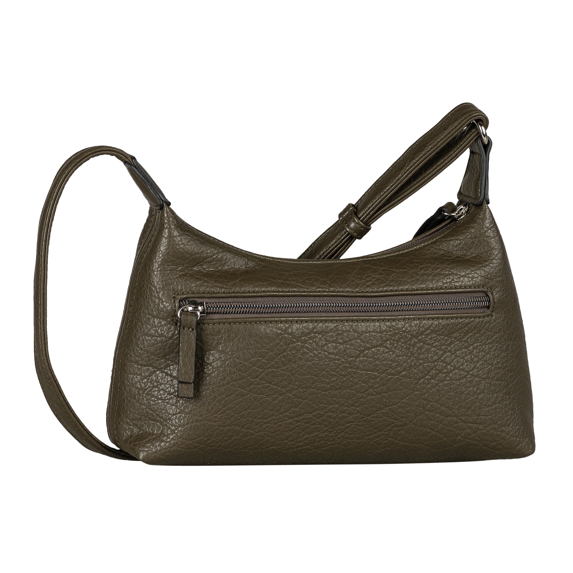 TOM TAILOR Umhängetasche »Evelina« aus weichem Lederimtitat in lässiger Trapezform mit dekorativen Seiten