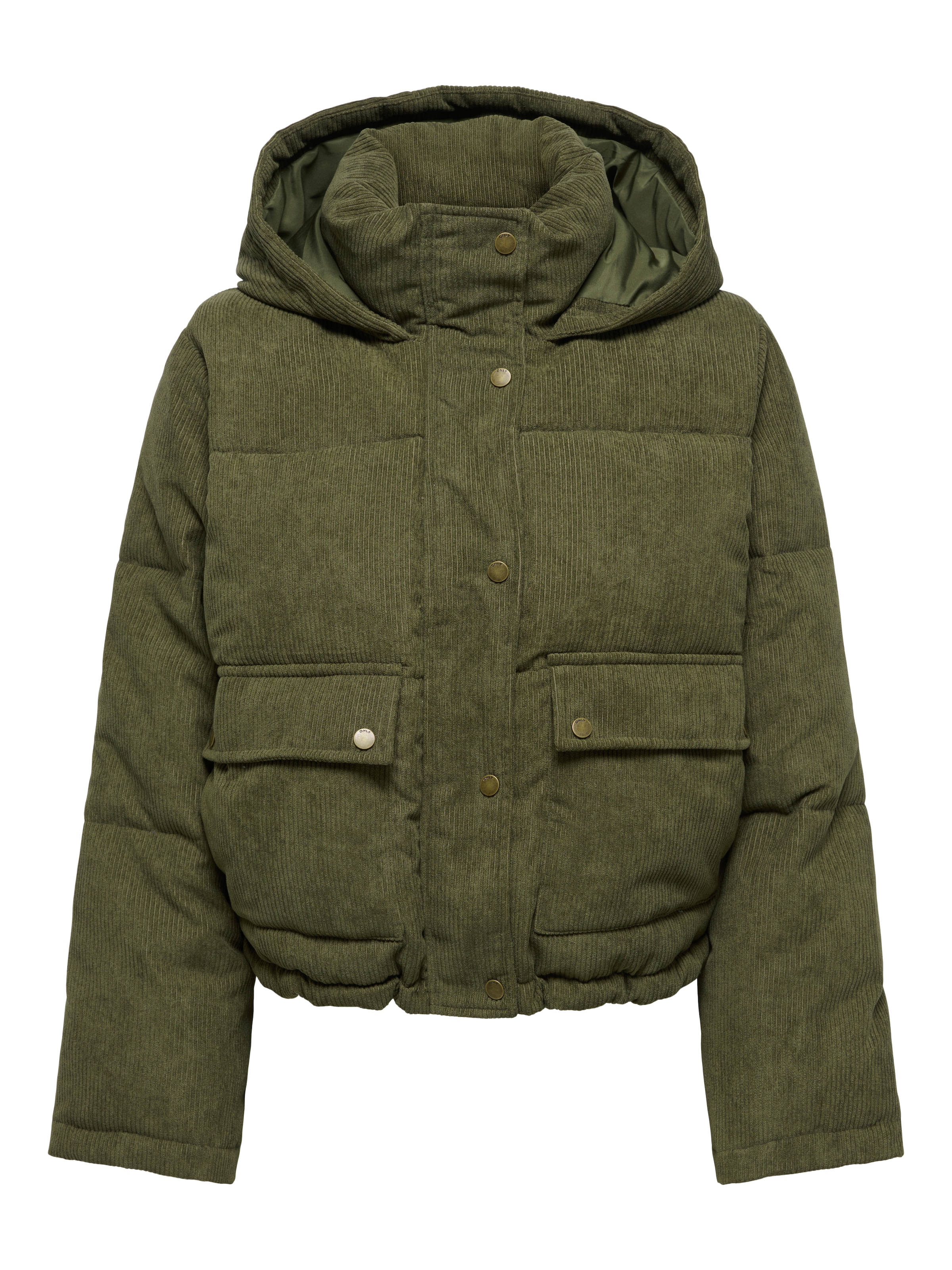 ONLY Steppjacke »ONLZAHARA CORDUROY PUFFER CC OTW« mit Kapuze Kunstfaser