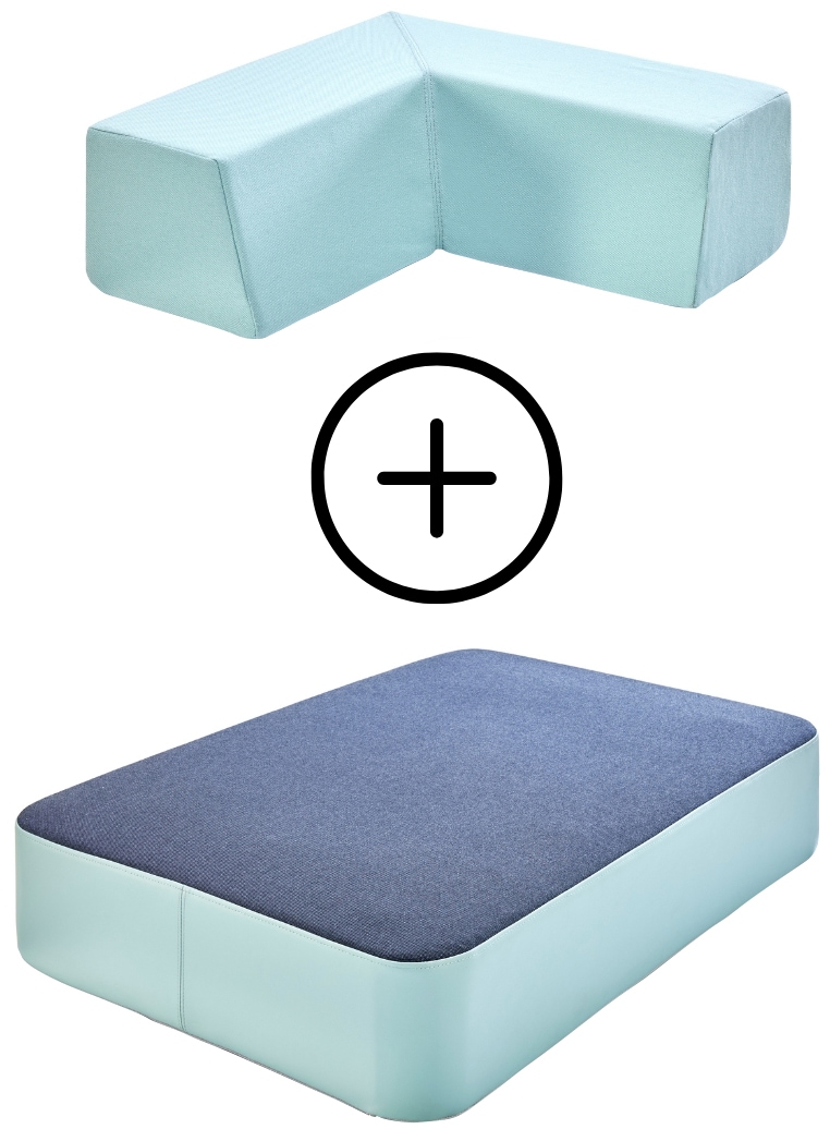 Hipp-Hopp - das Hüpfpolster Weichbodenmatte »Hüpfpolster S + Gratis Rückenpolster M Winkel« Made in Germany