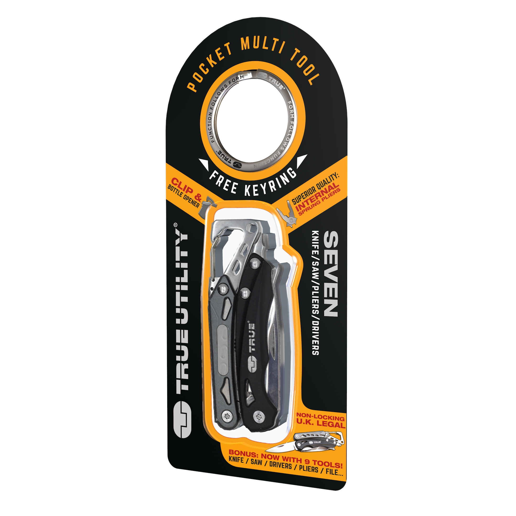 TRUE Multitool »SEVEN«, (2 St.), Zange mit 7 Funktionen