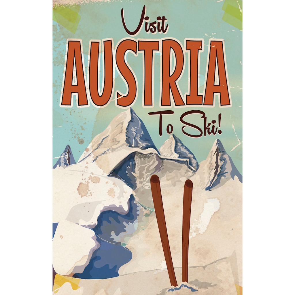 queence Metallbild »Visit Austria«, (1 St.)