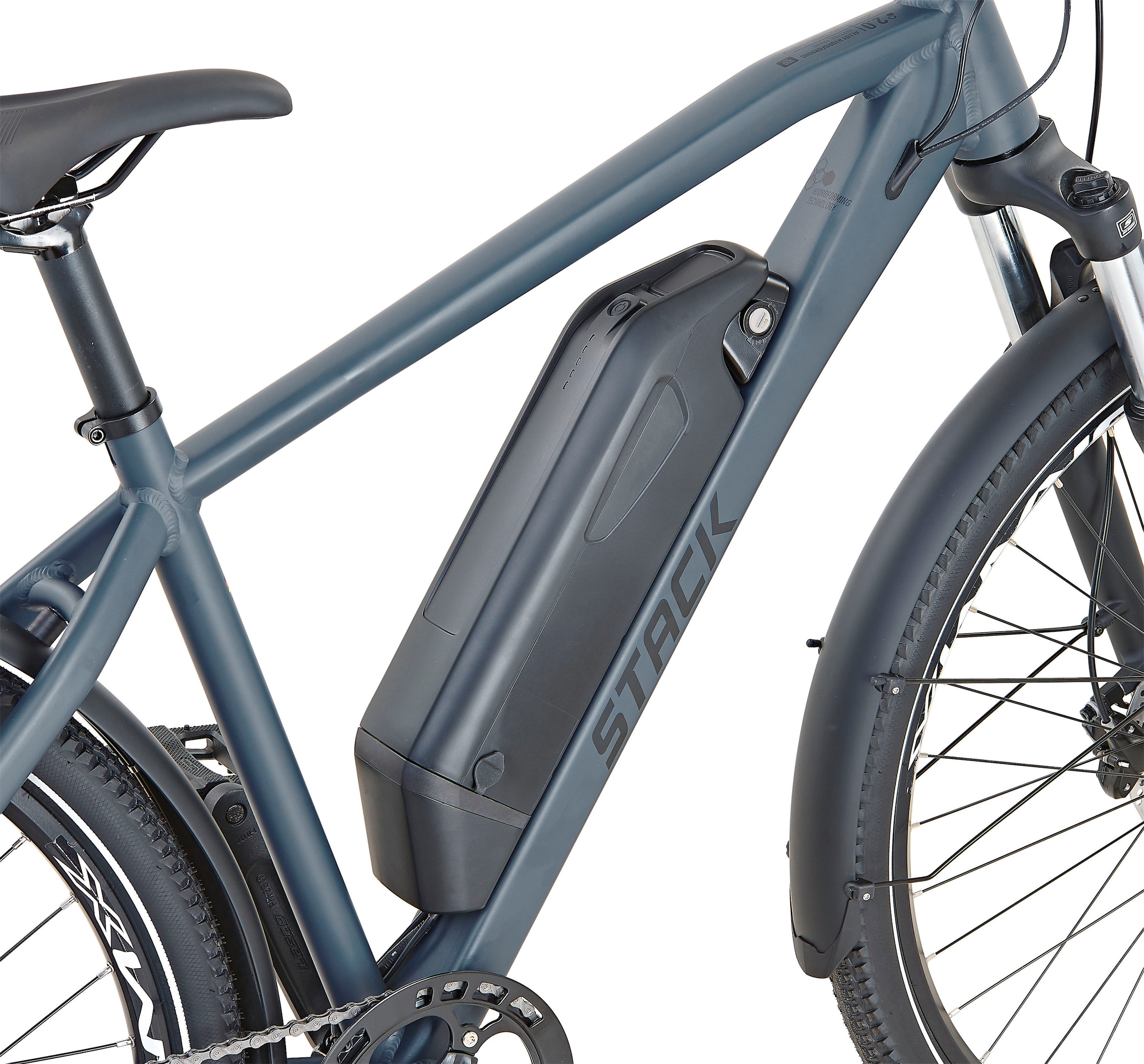 Prophete E-Bike »Stack 2.0«, 9 Gang, Shimano, Heckmotor 250 W, Pedelec, Elektrofahrrad für Damen u. Herren, MTB