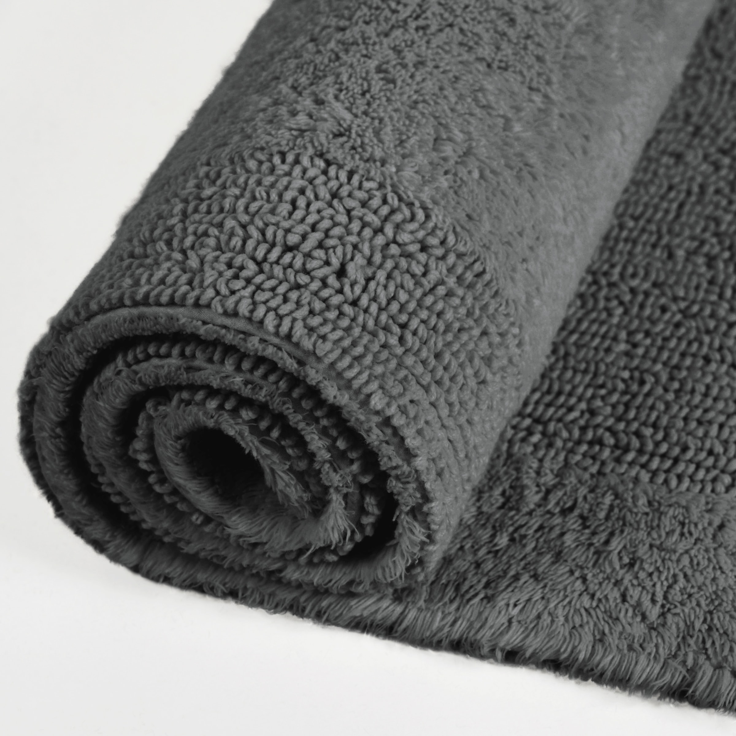 my home Badematte »Kapra, Badvorleger, Badezimmer Teppich«, beidseitig nutzbar-fußbodenheizungsgeeignet-strapazierfähig, mit Bordüre, Badteppich, Badematte, Baumwolle