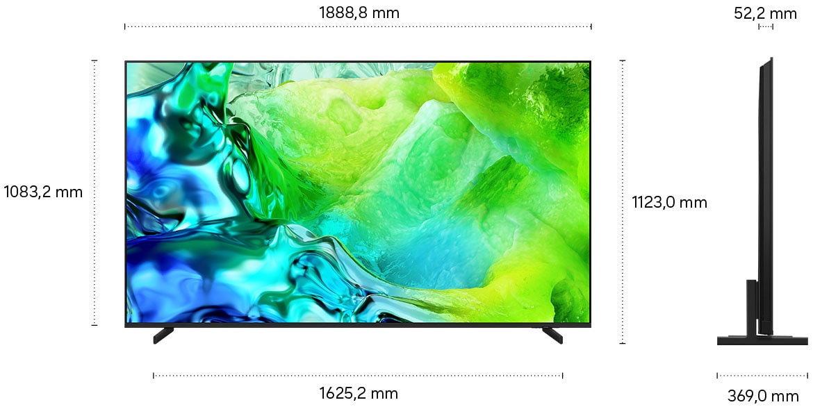 Samsung QLED-Fernseher »GQ85QN80HAU« 214 cm/85 ″ Smart-TV