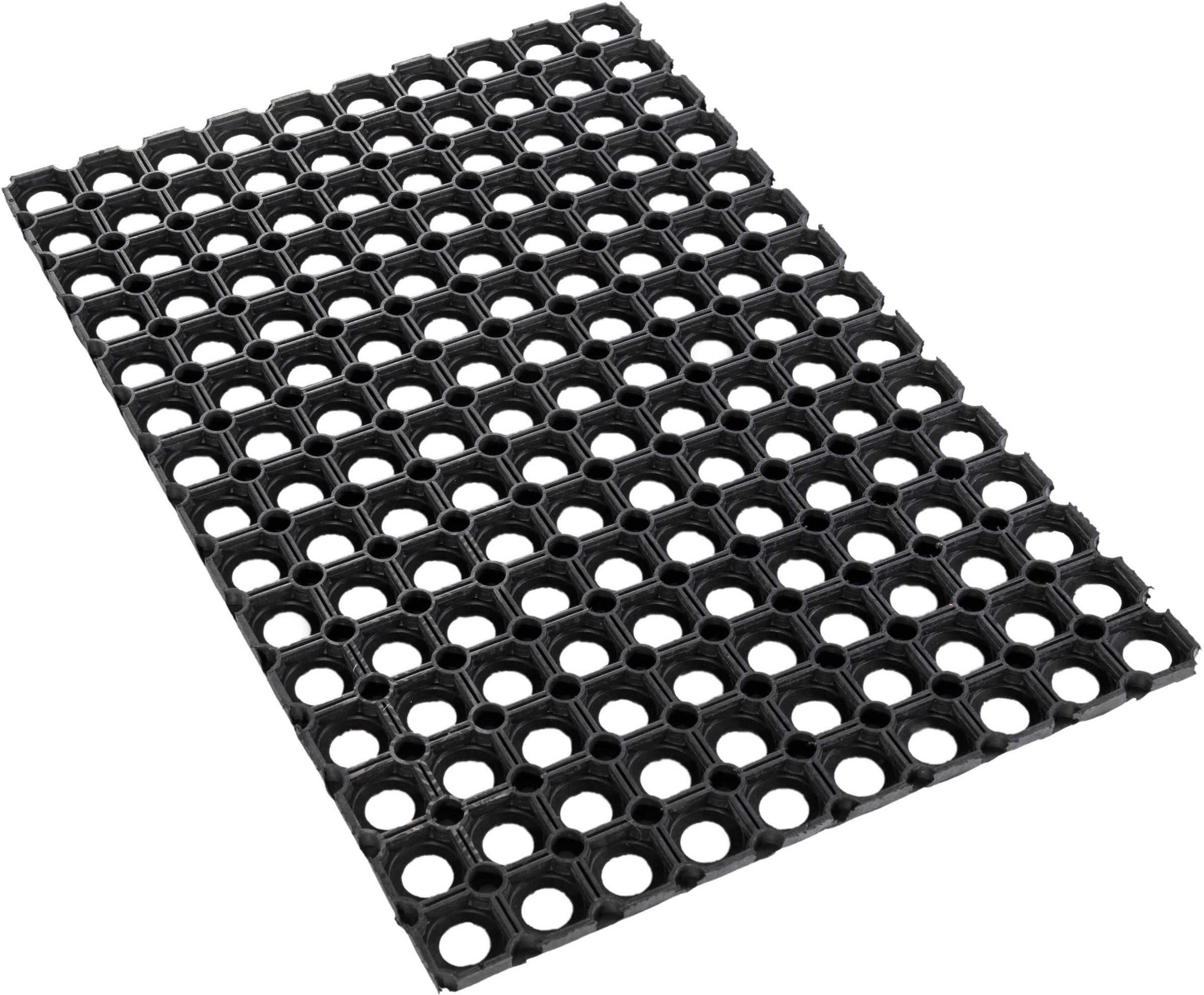 Andiamo Fußmatte »Gummi Ringmatte«, rechteckig, 15 mm Höhe, Fussabstreifer, Fussabtreter, Schmutzfangläufer, Schmutzfangmatte, Schmutzfangteppich, Schmutzmatte, Türmatte, Türvorleger, In- und Outdoor geeignet, besonders robust