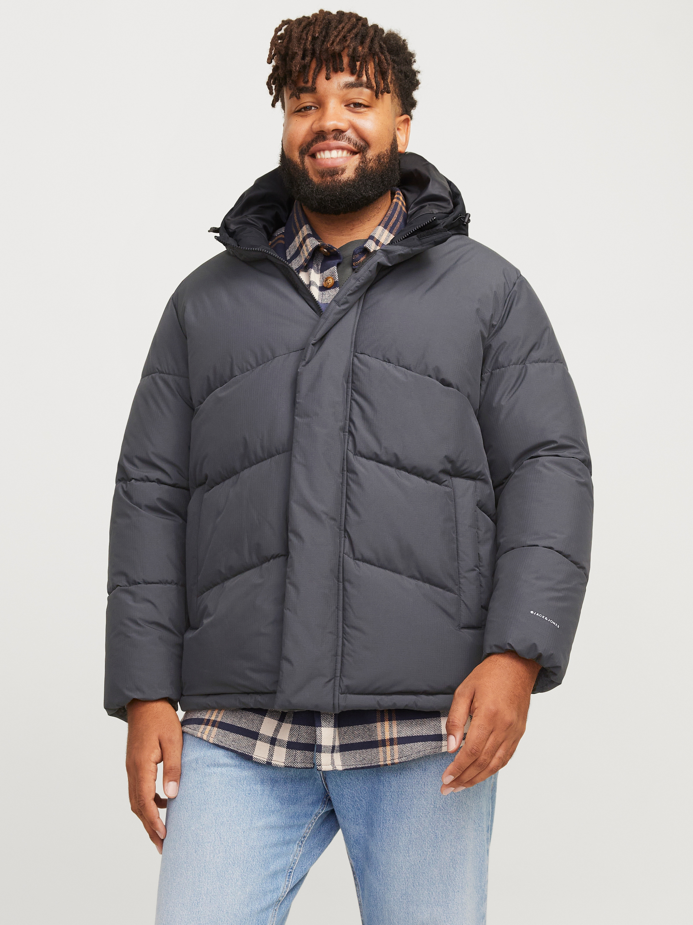 Jack & Jones PlusSize Steppjacke »JJWORLD PUFFER JACKET PLS«, mit Kapuze