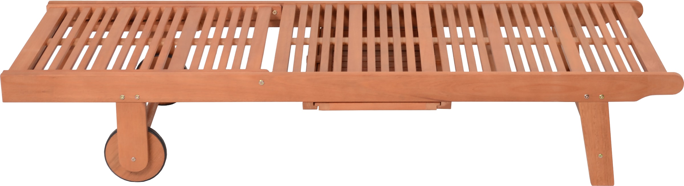 Garden Pleasure Gartenliege »Sonnenliege »SAN DIEGO«, beige« Eukalyptusholz, verstellbare Rückenlehne, L: 183 cm