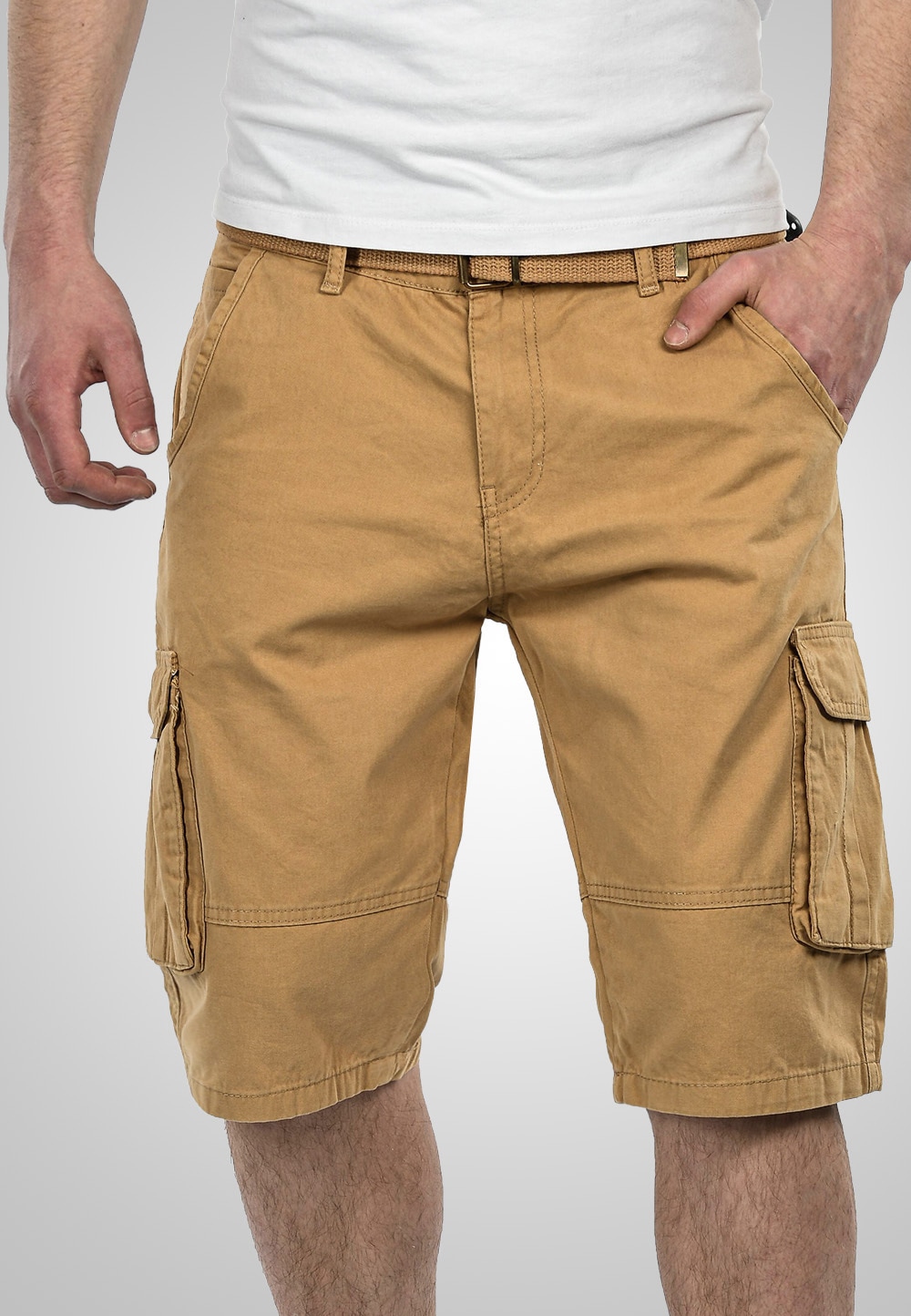 Cargoshorts »A. Salvarini Herren Designer Cargo Shorts Cargoshorts kurze Hose Gürtel...