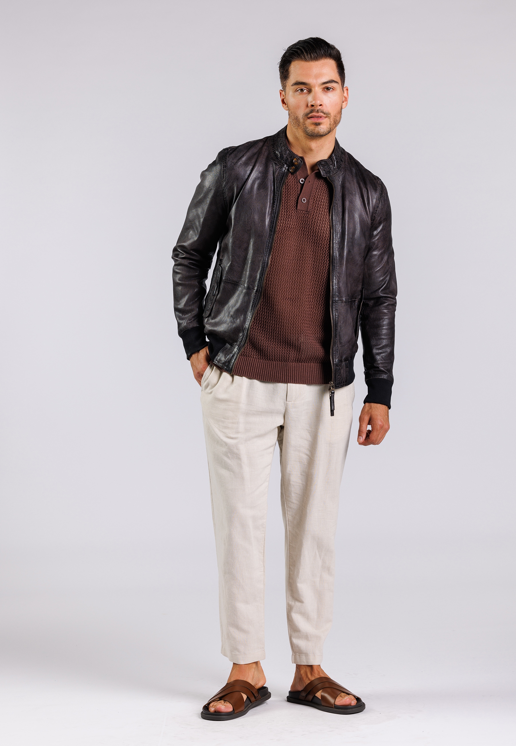 Freaky Nation Lederjacke »Theis-FN«