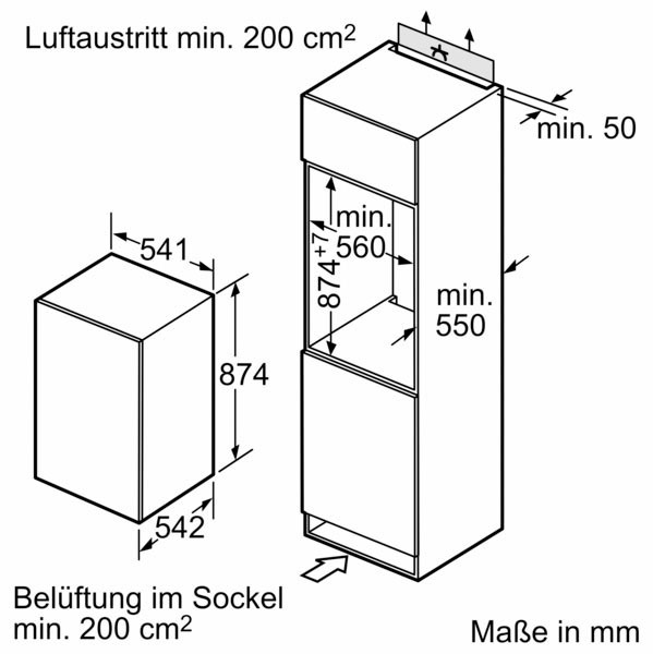 NEFF Einbaugefrierschrank »GI1212SE0«, 87,4 cm hoch, 54,1 cm breit