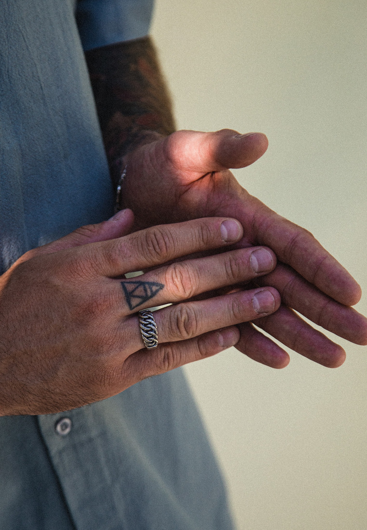 HAZE & GLORY Fingerring »Ring Herren - Chain Game 925 Silber«