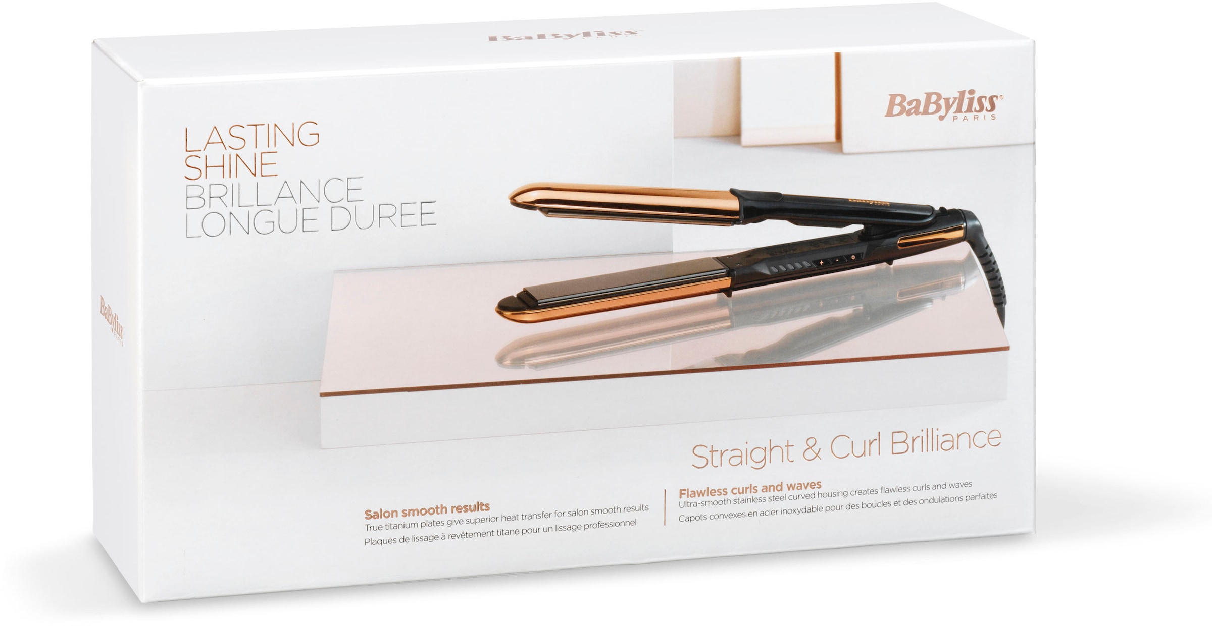 Glätteisen Brilliance«, Glätteisen Titan-Beschichtung, »ST482E OTTO Curl BaByliss 2-in-1 & bei Straight