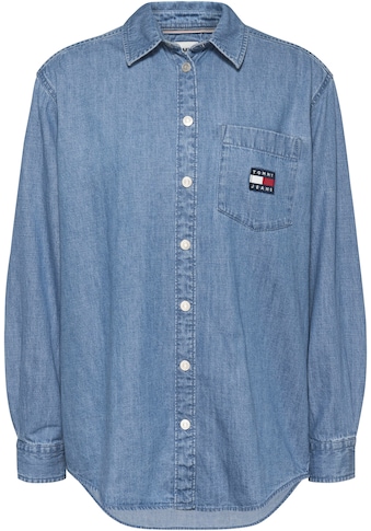 Tommy Jeans Blusentop »TJW CHAMBRAY BADGE BOYF SHIRT« kaufen