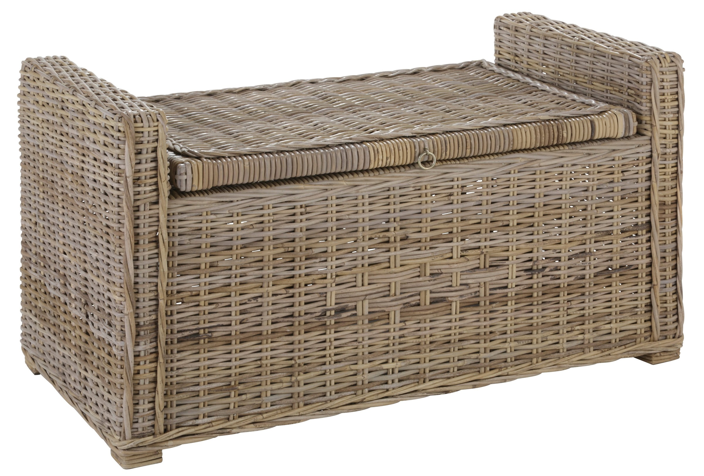 Home affaire Sitztruhe »Schönerempfang, TOPSELLER!« Rattan-Bank, OTTOs Choice,  Belastbar bis max. 80 Kg, mit Stauraum