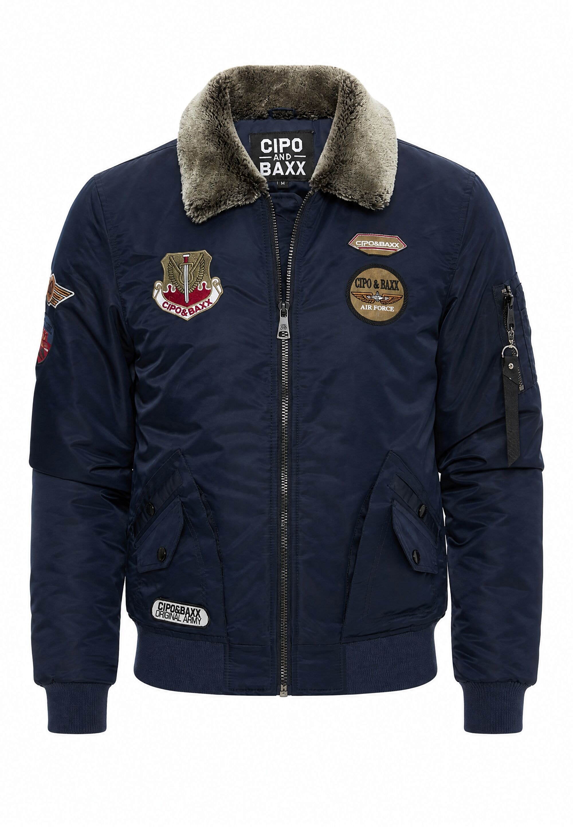 Cipo & Baxx Winterjacke »Winterjacke CM232« mit Kapuze