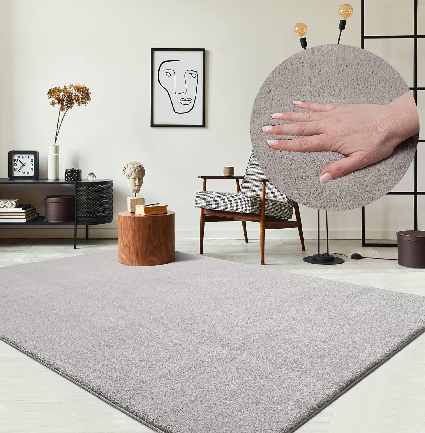 the carpet Teppich »Relax«, rechteckig, 16 mm Höhe, waschbarer Wohnzimmer Teppich modern rutschfest