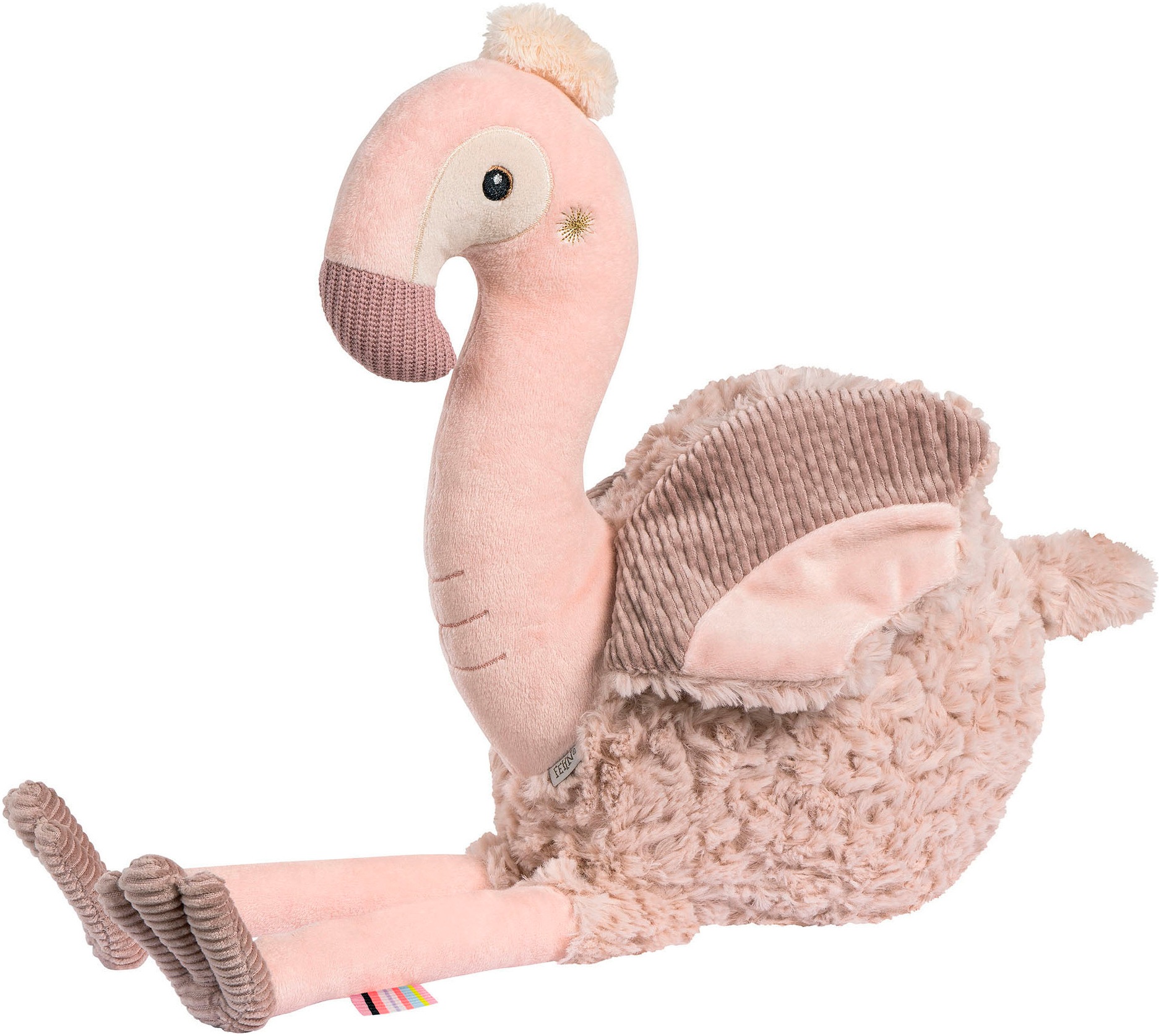 Fehn Kuscheltier »Lazy, Crazy & Pink, Kuscheltier Flamingo XL« in rosa
