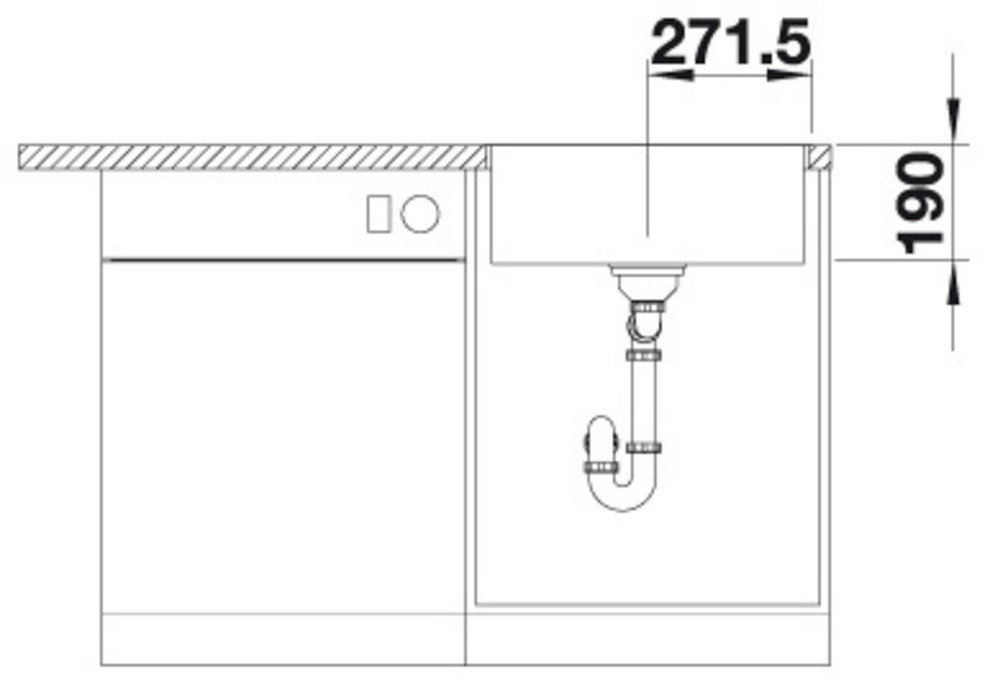 Blanco Granitspüle »SUBLINE 500-IF/A SteelFrame« 1 Stk. tlg. erhältlich in mehreren Farben