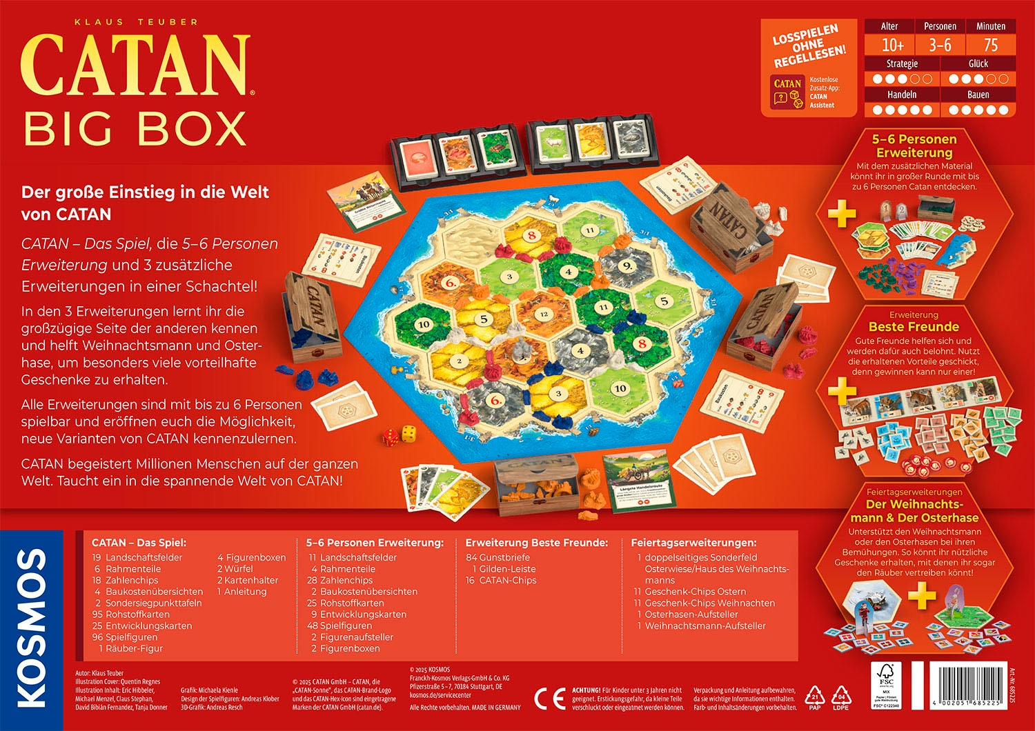 Kosmos Spiel »CATAN Big Box 2025«, Made in Germany