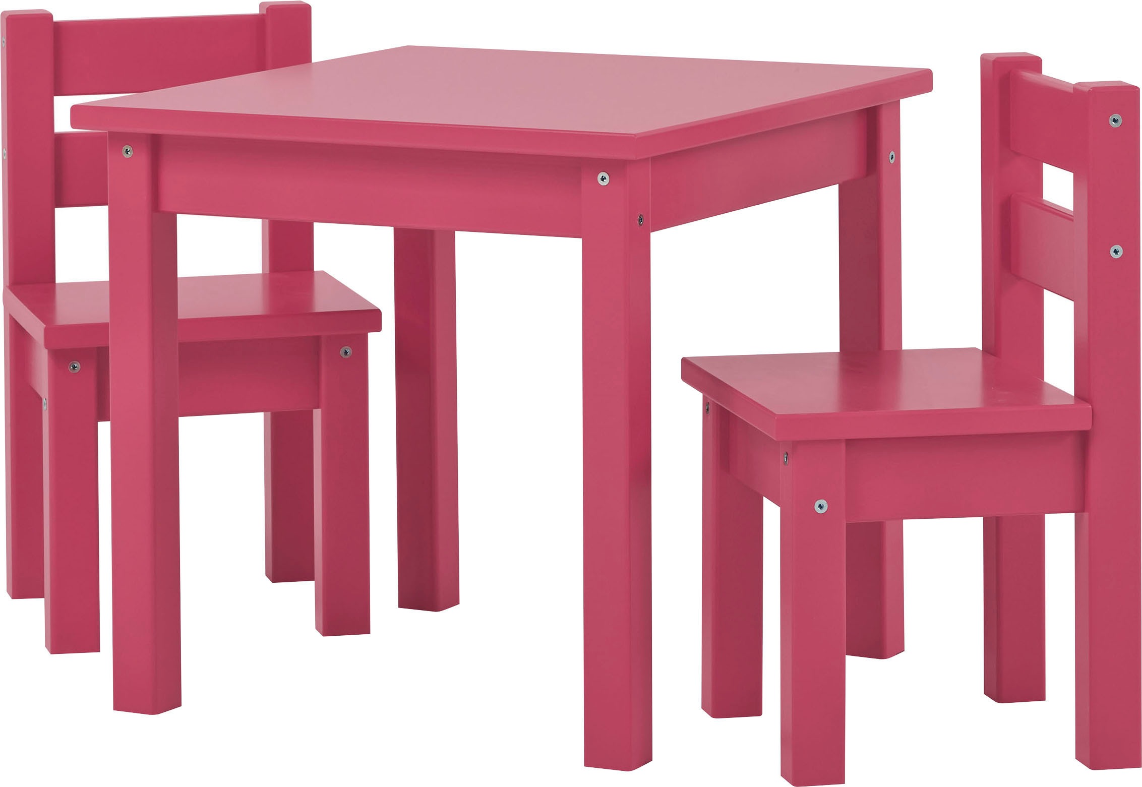 Kindersitzgruppe »MADS Kindersitzgruppe«, (Set, 3 tlg., 1 Tisch, 2 Stühle), in vielen...