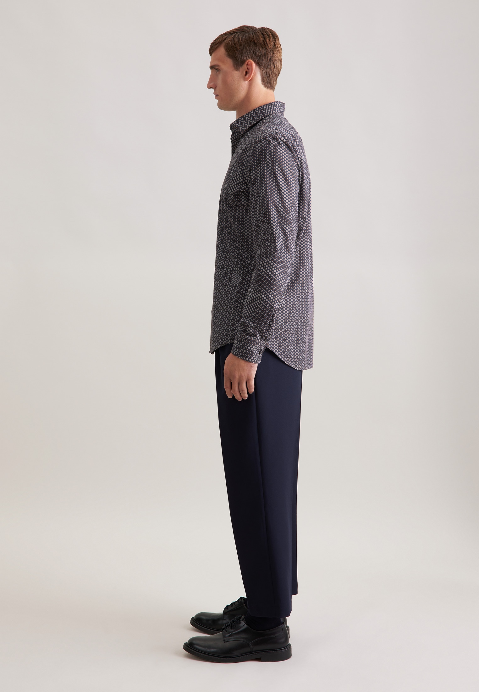 seidensticker Businesshemd »Schwarze Rose« Slim 1/1 Kentkragen Druck