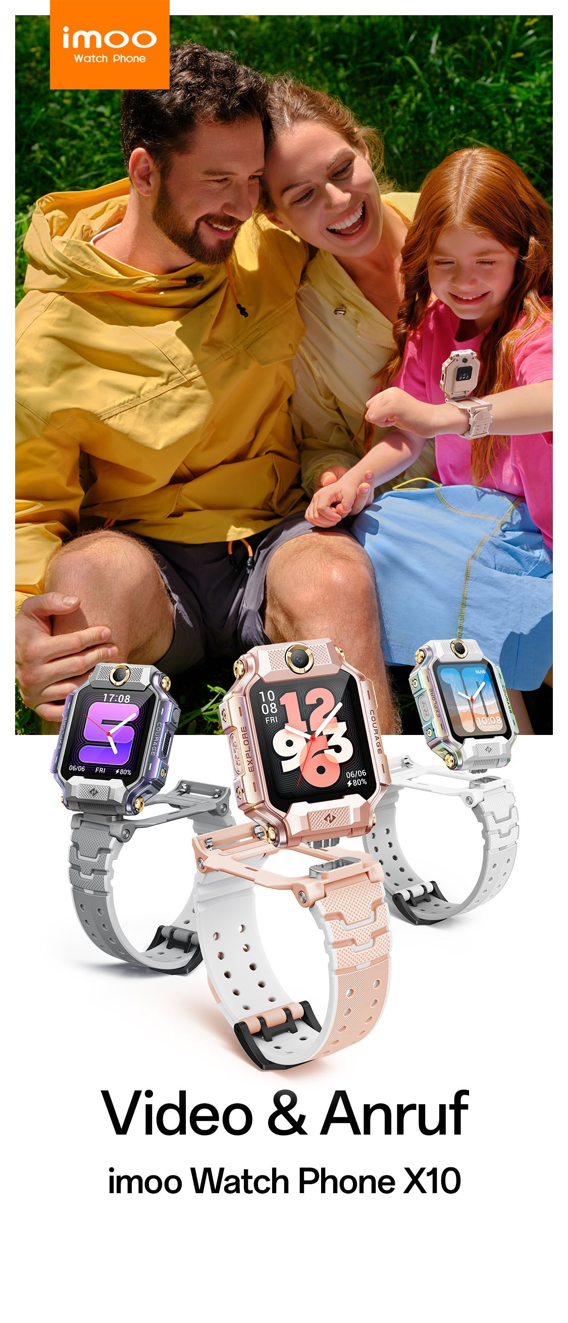 Imoo Smartwatch »Watch Phone X10« (4,06 cm / 1,6 ″) CaremeOS