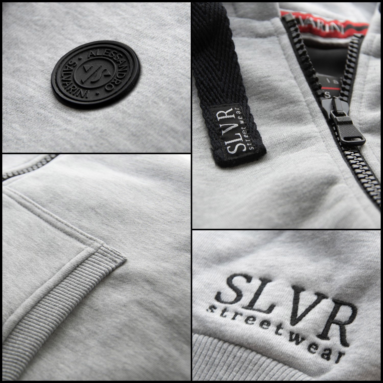 Alessandro Salvarini Sweatjacke »Alessandro Salvarini Herren Sweatjacke Hoodie AS313«