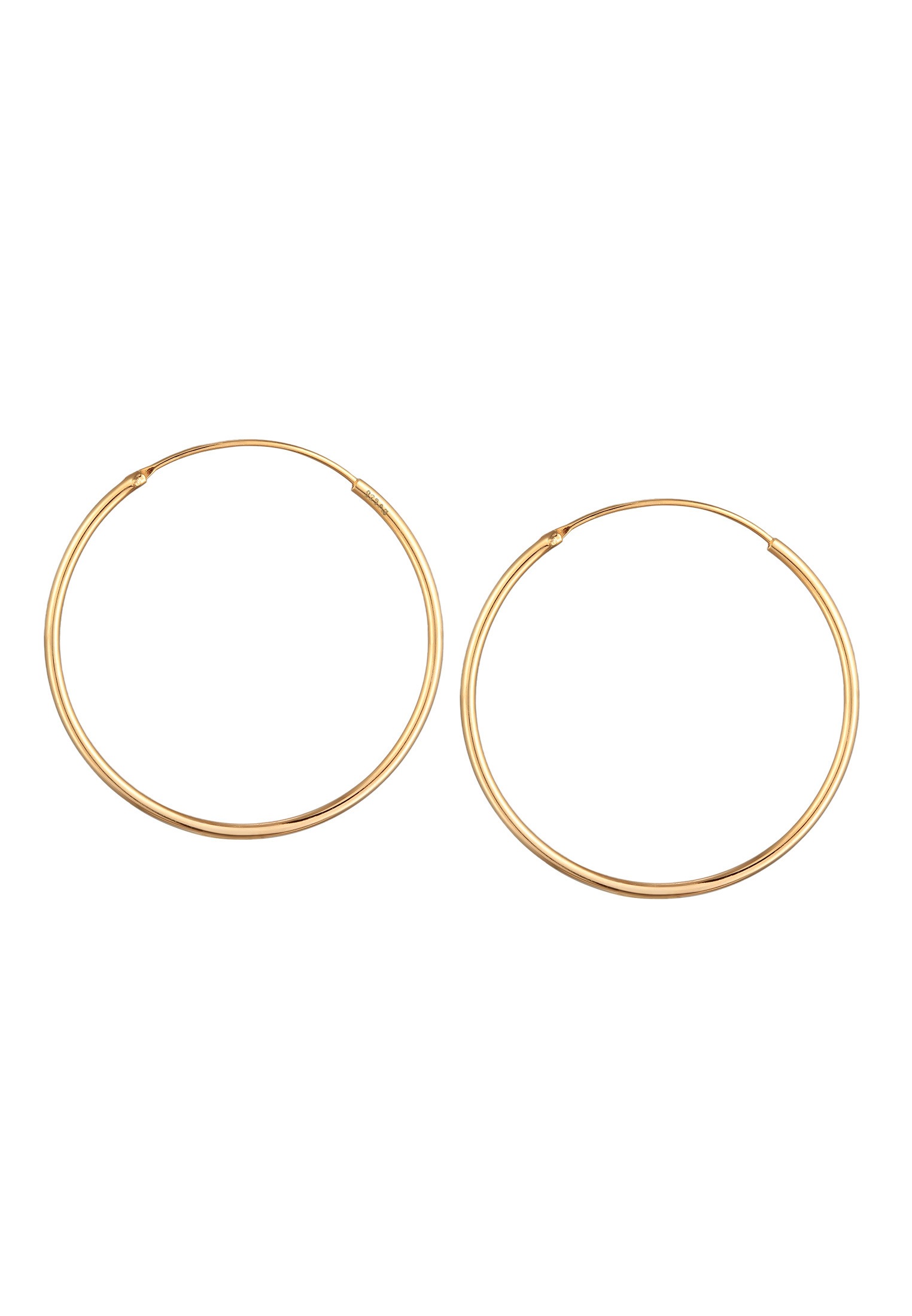 Elli Paar Creolen »Ohrringe Creolen Rund Basic Klassisch 925 Silber«