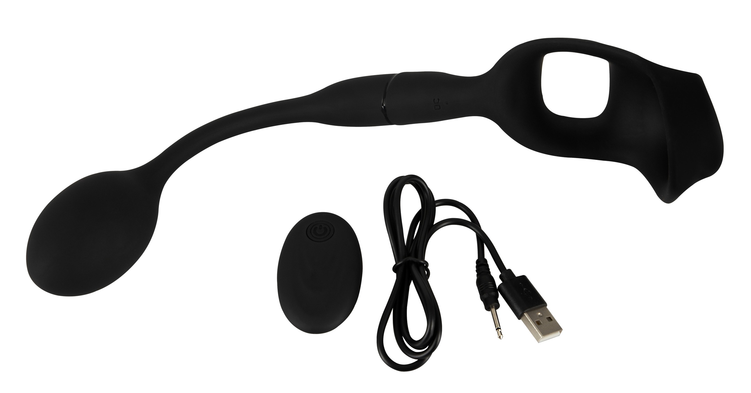 REBEL Anal-Stimulator »Analplug mit Hoden-/Penisring Cock Ring with RC Butt Plug« ()