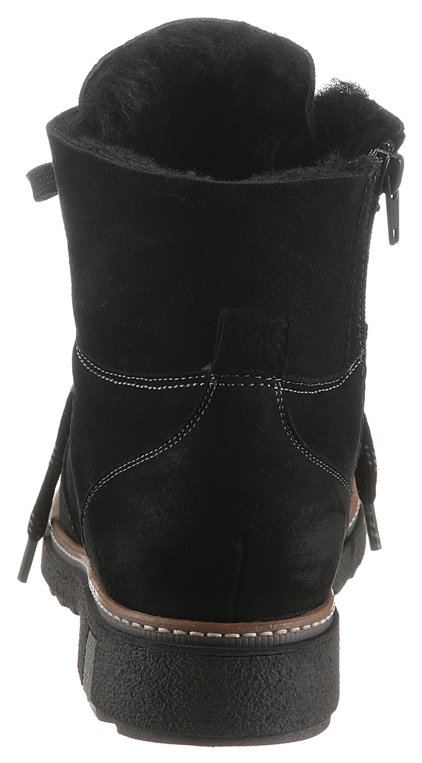 Waldläufer Winterboots »HITOMI«, Outdoorboots, Schnürboots mit Lammfellfutter, H-Weite