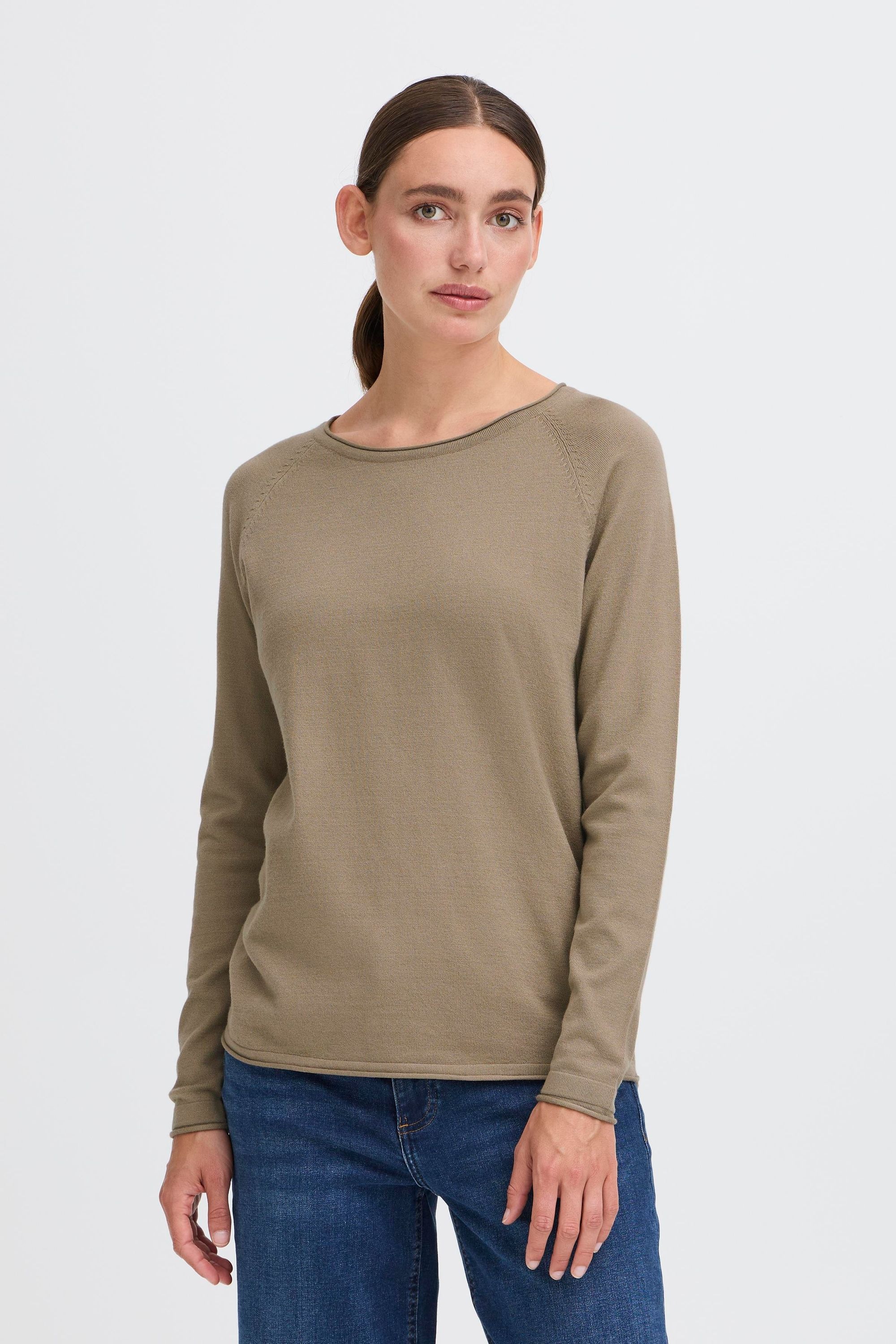 OXMO Strickfleece-Pullover »Strickpullover OXFKEANA«
