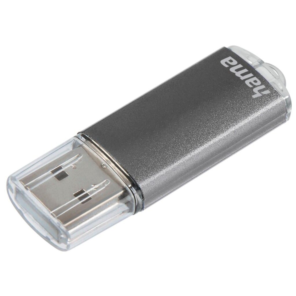 Hama USB-Stick »USB-Stick "Laeta", USB 2.0, 16 GB, 10MB/s, Grau«, (Lesegeschwindigkeit 10 MB/s)