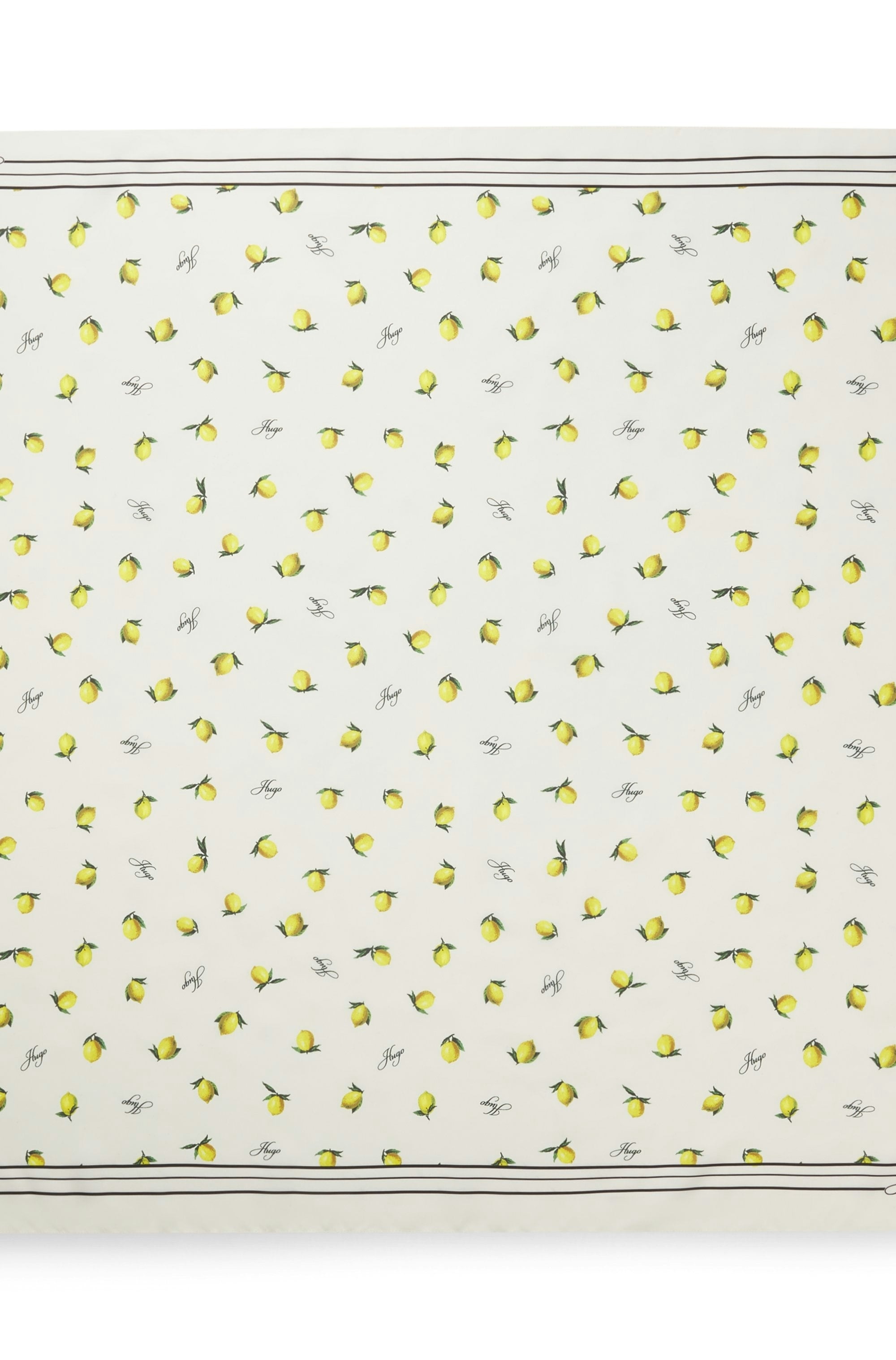 HUGO Halstuch »Auraize 90*90« mit Print und HUGO Schriftzug