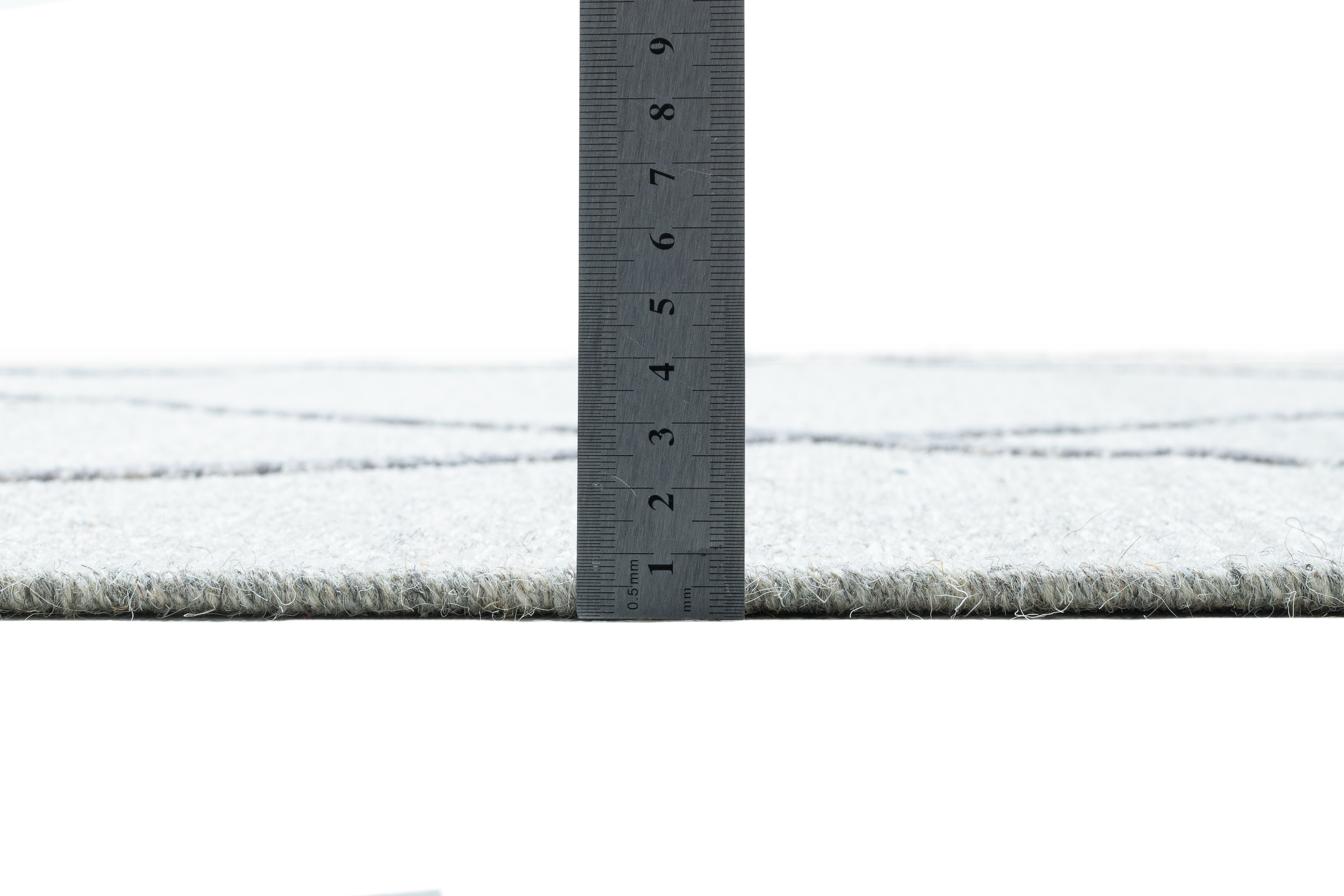 Sansibar Teppich »Braderup« rechteckig 2 mm Höhe Flachgewebe, modernes Scandi Design, Motiv Rauten, mit Fransen